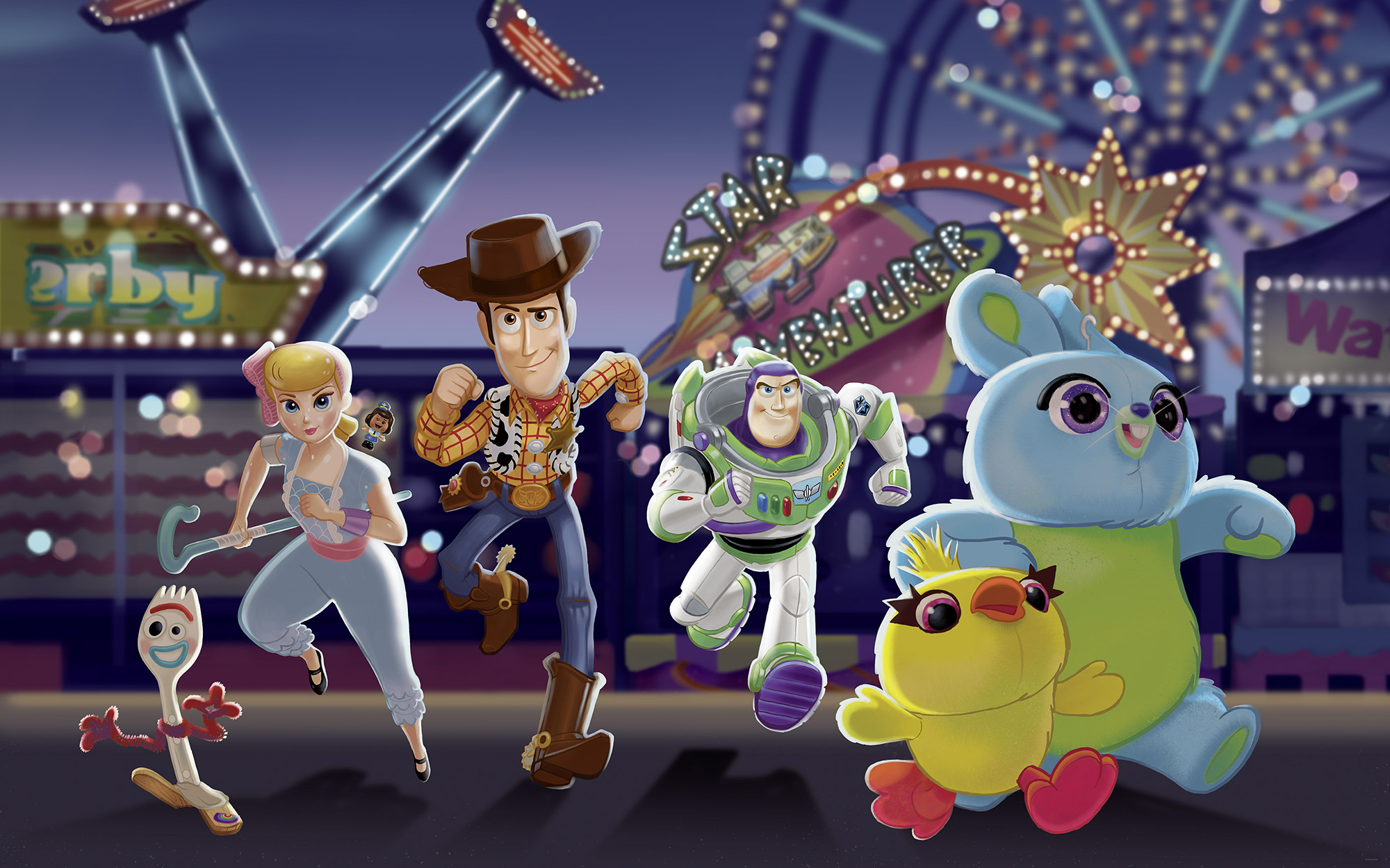 Papier peint Komar - Disney and Pixar Toy Story Team - 400 x 250 cm, HEXOA