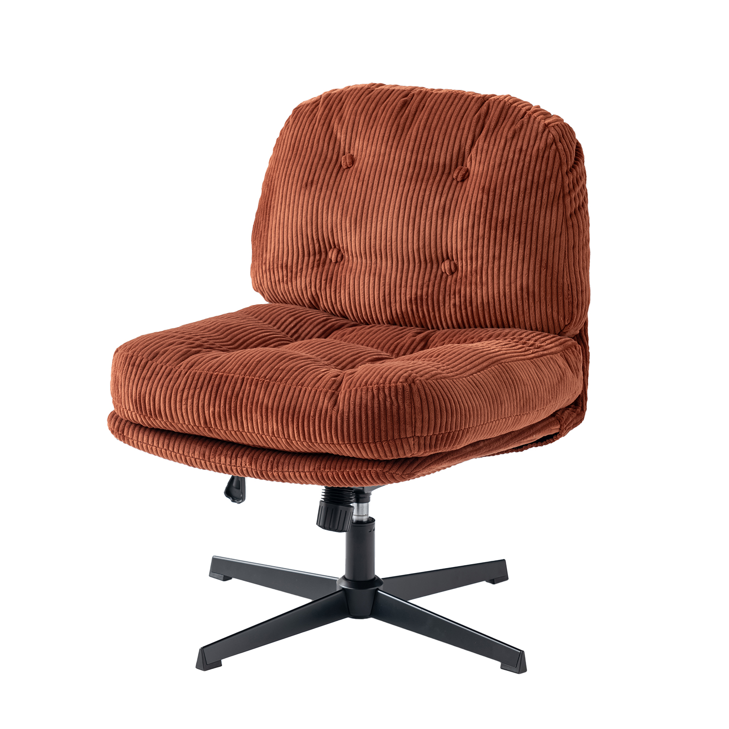 Chaise de bureau rotatif réglable en hauteur en velours côtelé, ALINTONEXOFFICE, MEUBLES COSY