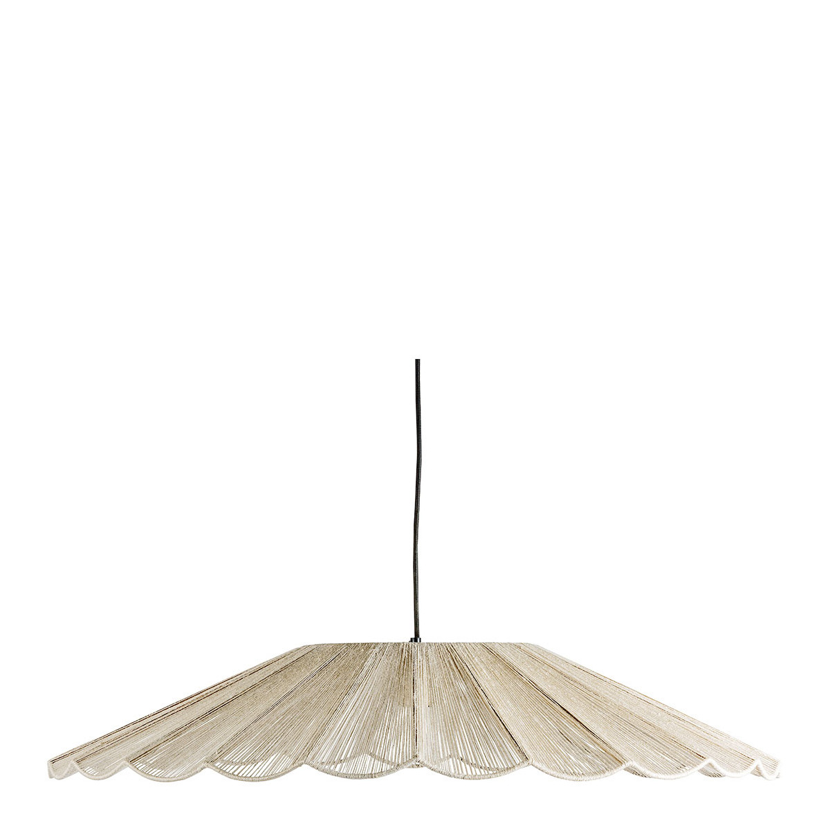 Suspension MARGUERITE jute, BLANC D’IVOIRE
