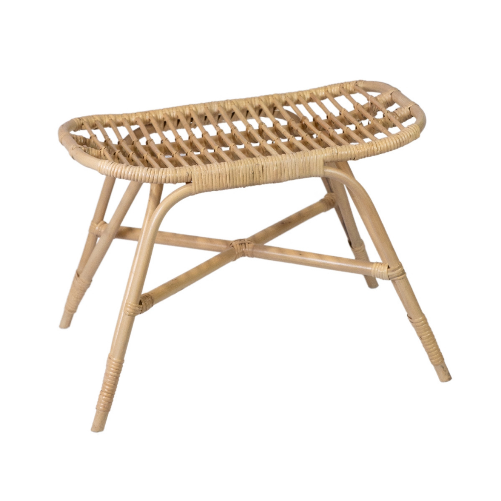 Petit banc en rotin naturel LOUK, HYDILE