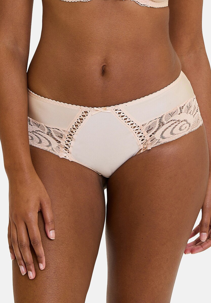 Microfibre and Lace Shorty Amélie, SANS COMPLEXE