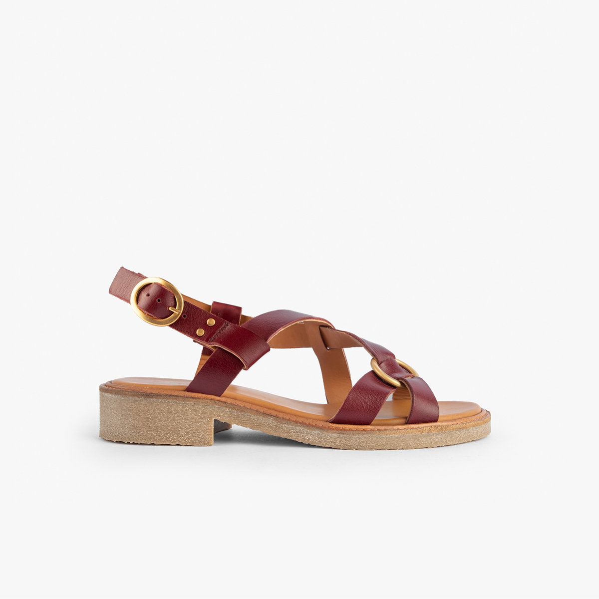 Sandale Cuir lisse MAÉ, MAISON TOUFET
