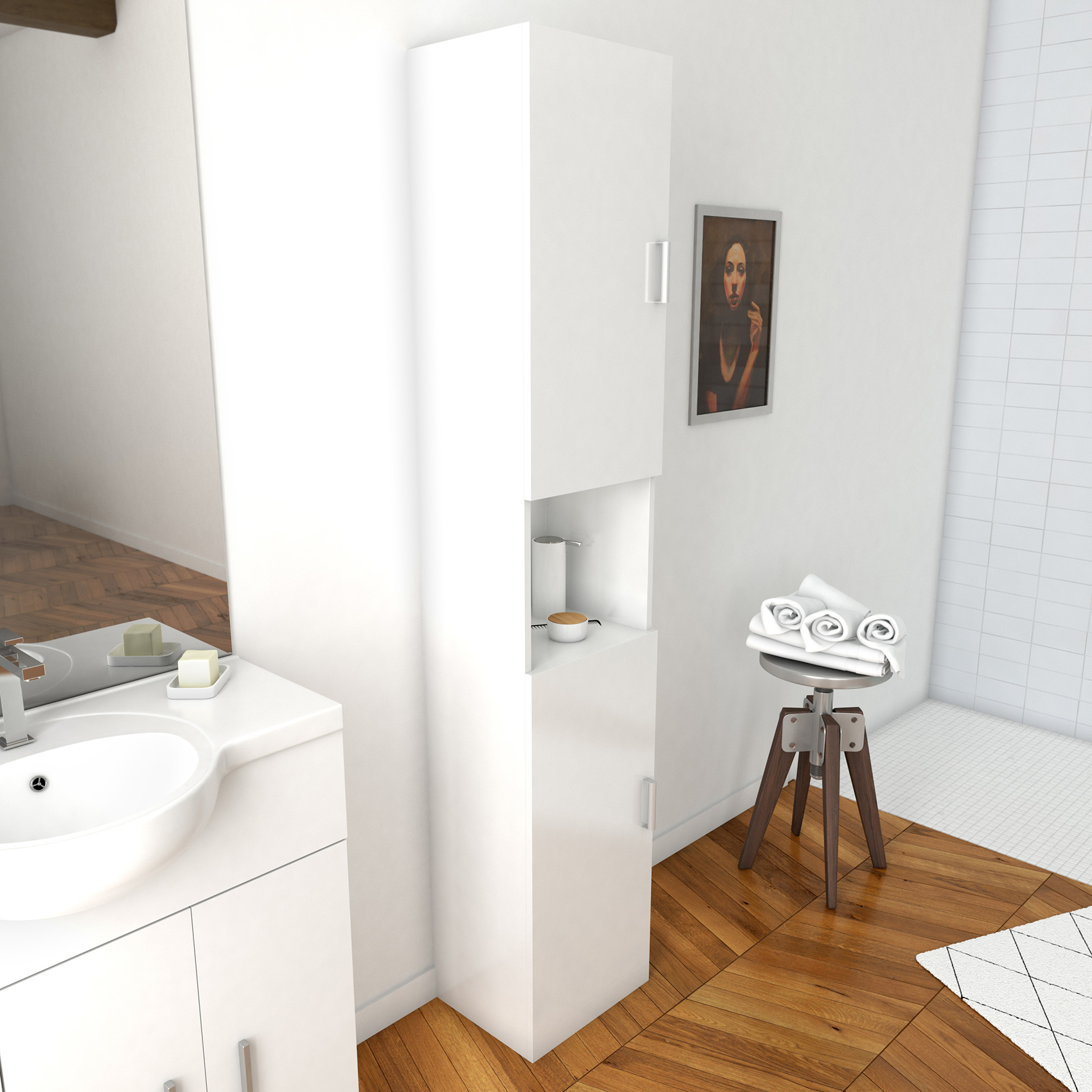 Meuble colonne Eco 35, HOME MAISON