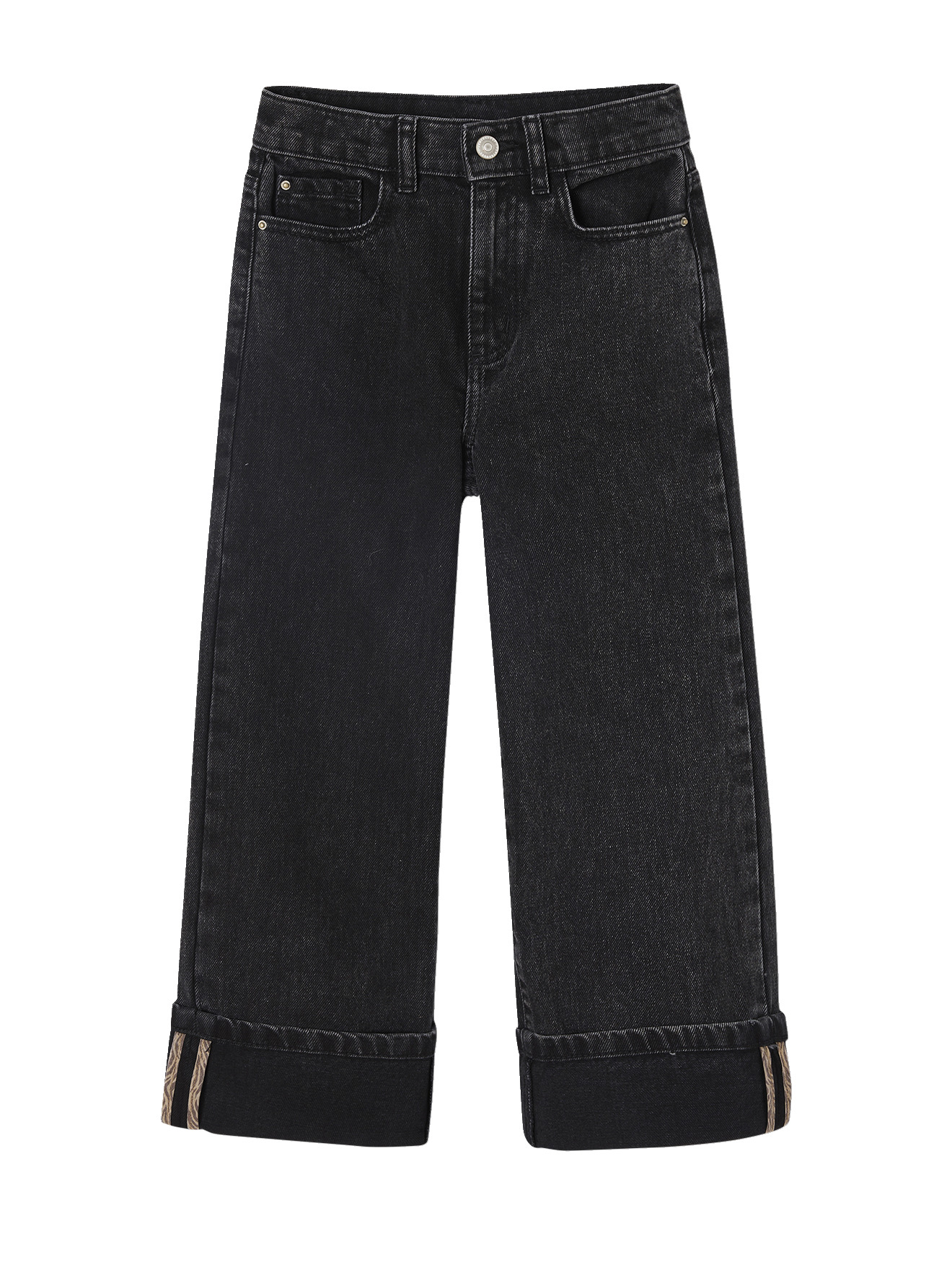 Denim large avec revers, VERTBAUDET