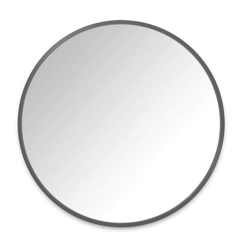 tres grand miroir mural rond caoutchouc hub