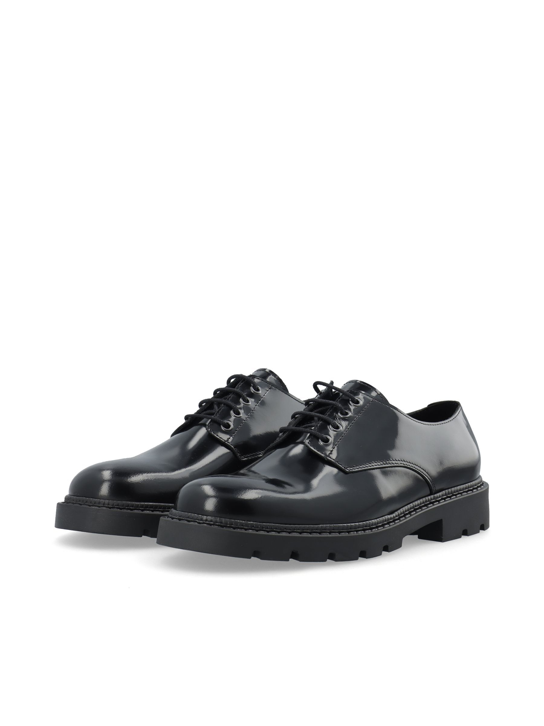 Derbies En Cuir, BIANCO