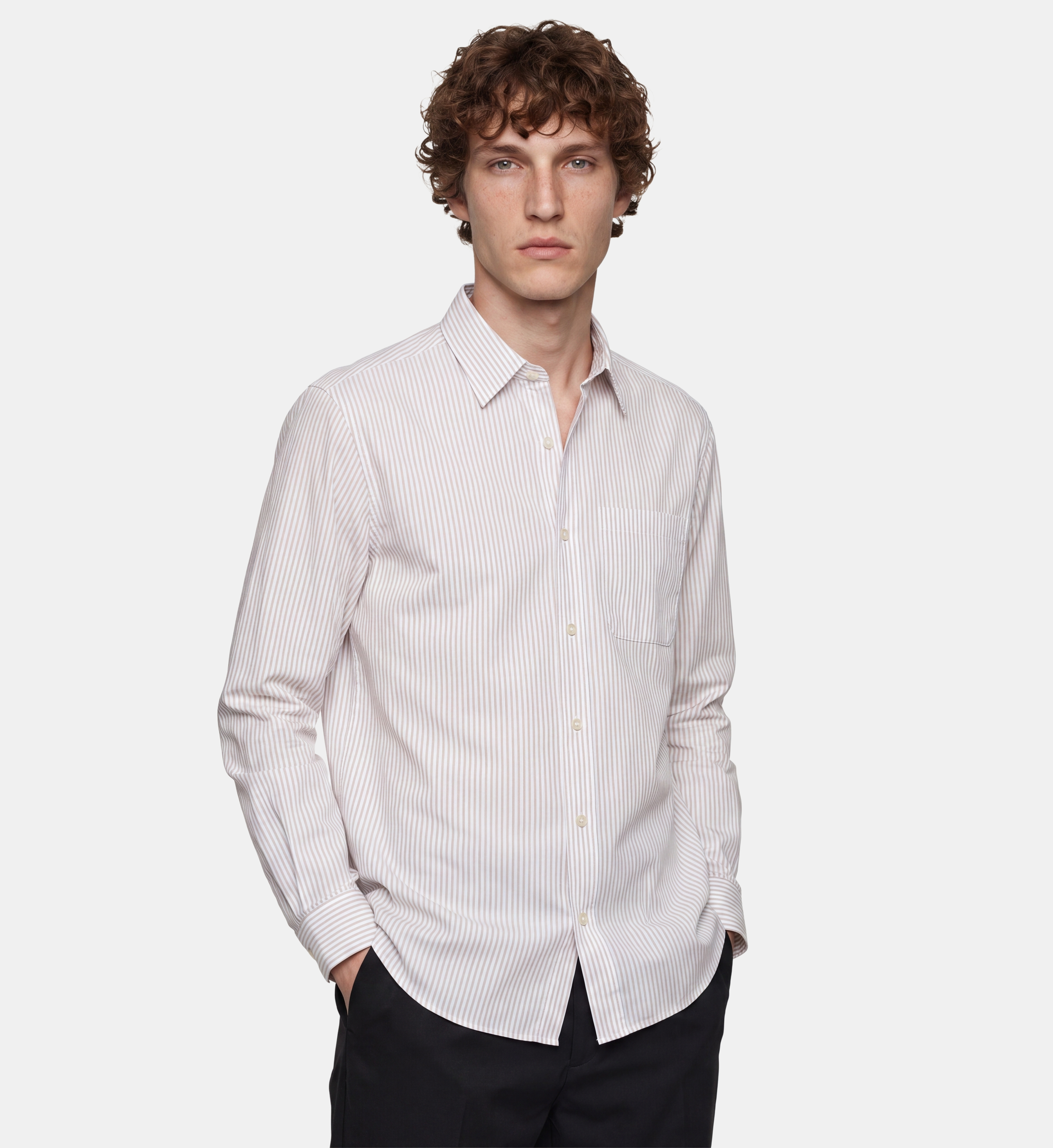 Chemise droite tirtray 1 coton, GALERIES LAFAYETTE
