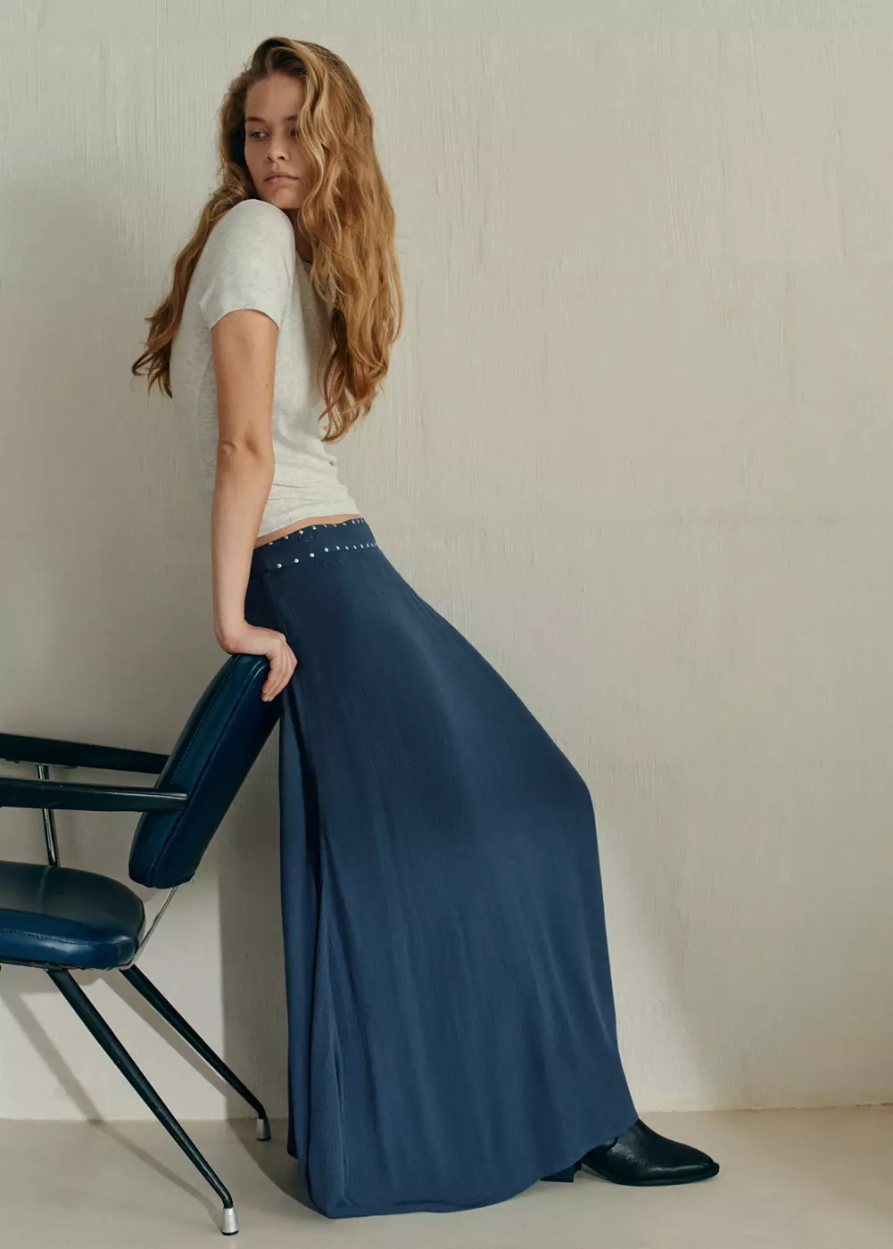 Jupe texture détail clous, MANGO TEEN