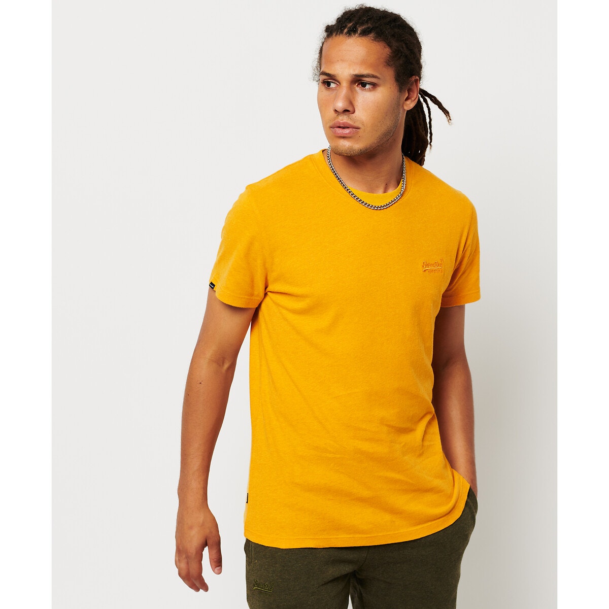 T shirt jaune online moutarde homme