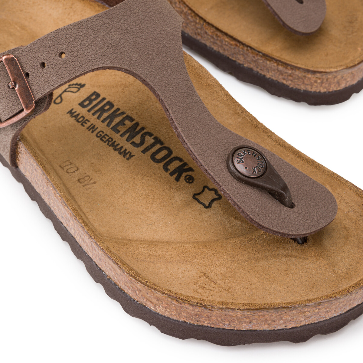 Birkenstock Gizeh Birkibuc Mocca — foto 4