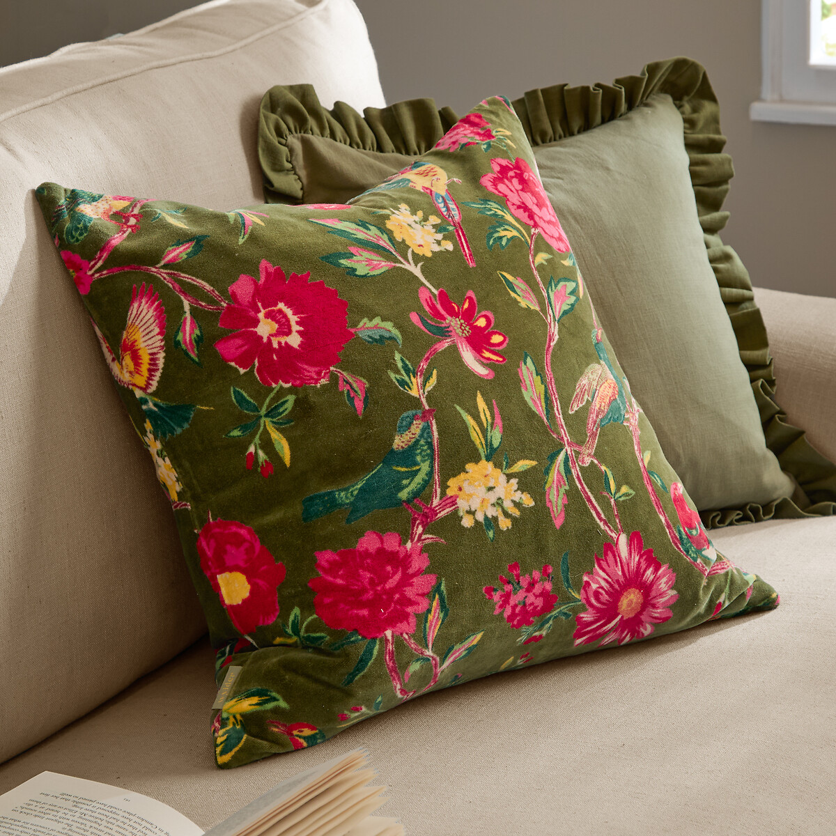 Aviary 100% Cotton Velvet Filled Cushion, WYLDER