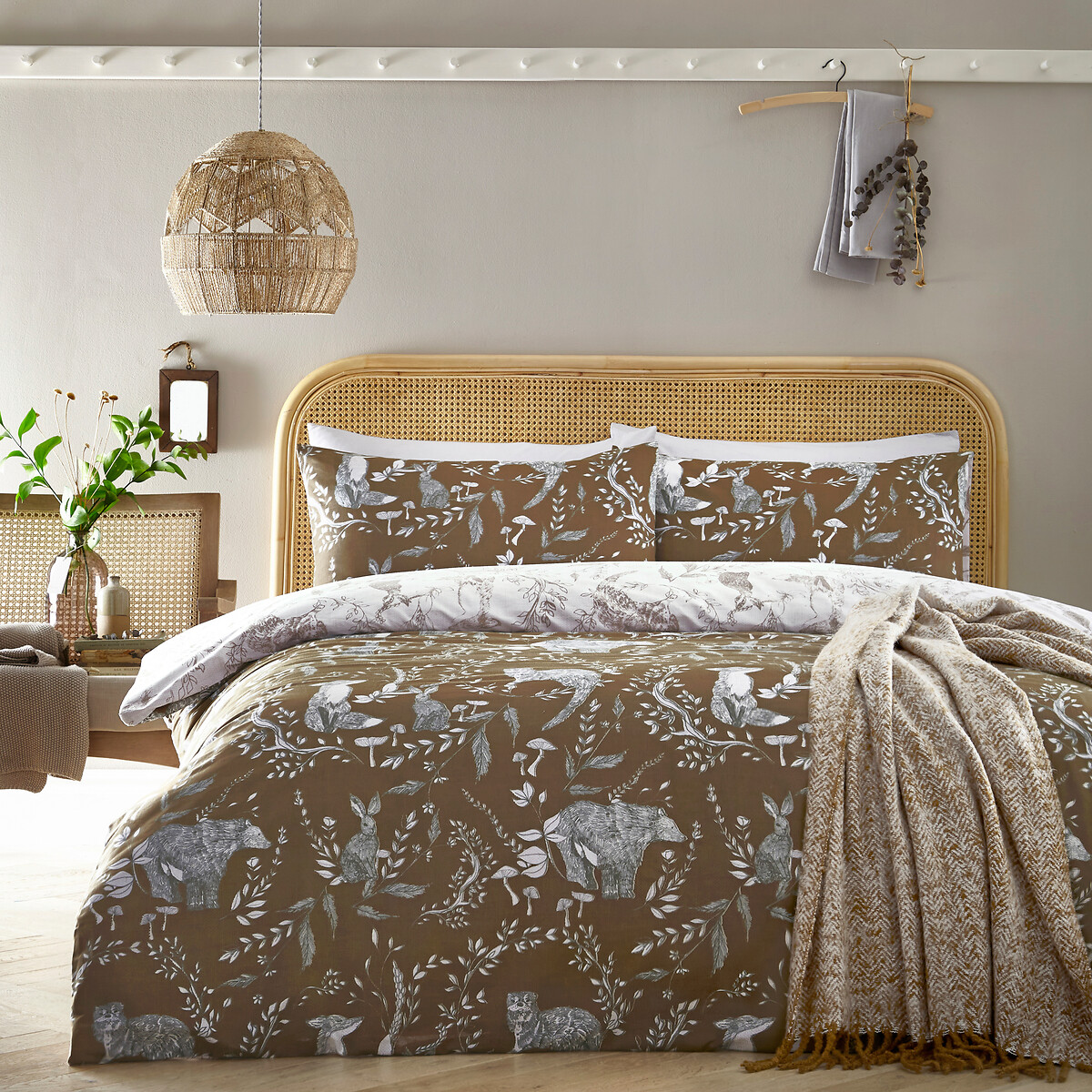 Buckthorn Cotton Blend Duvet Cover and Pillowcase Set, FURN.