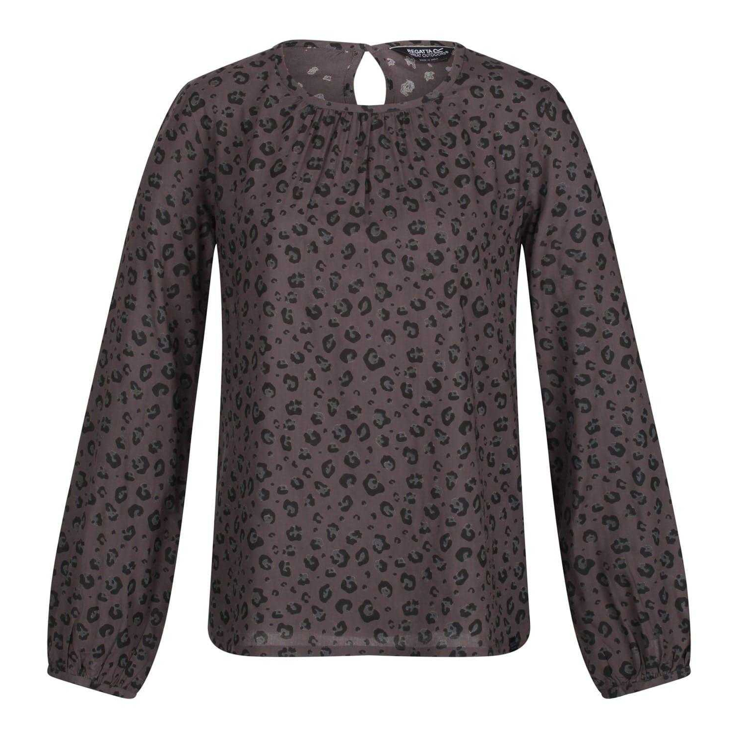 Blouse manches longues motif/style imprimé léopard HADRIA, REGATTA