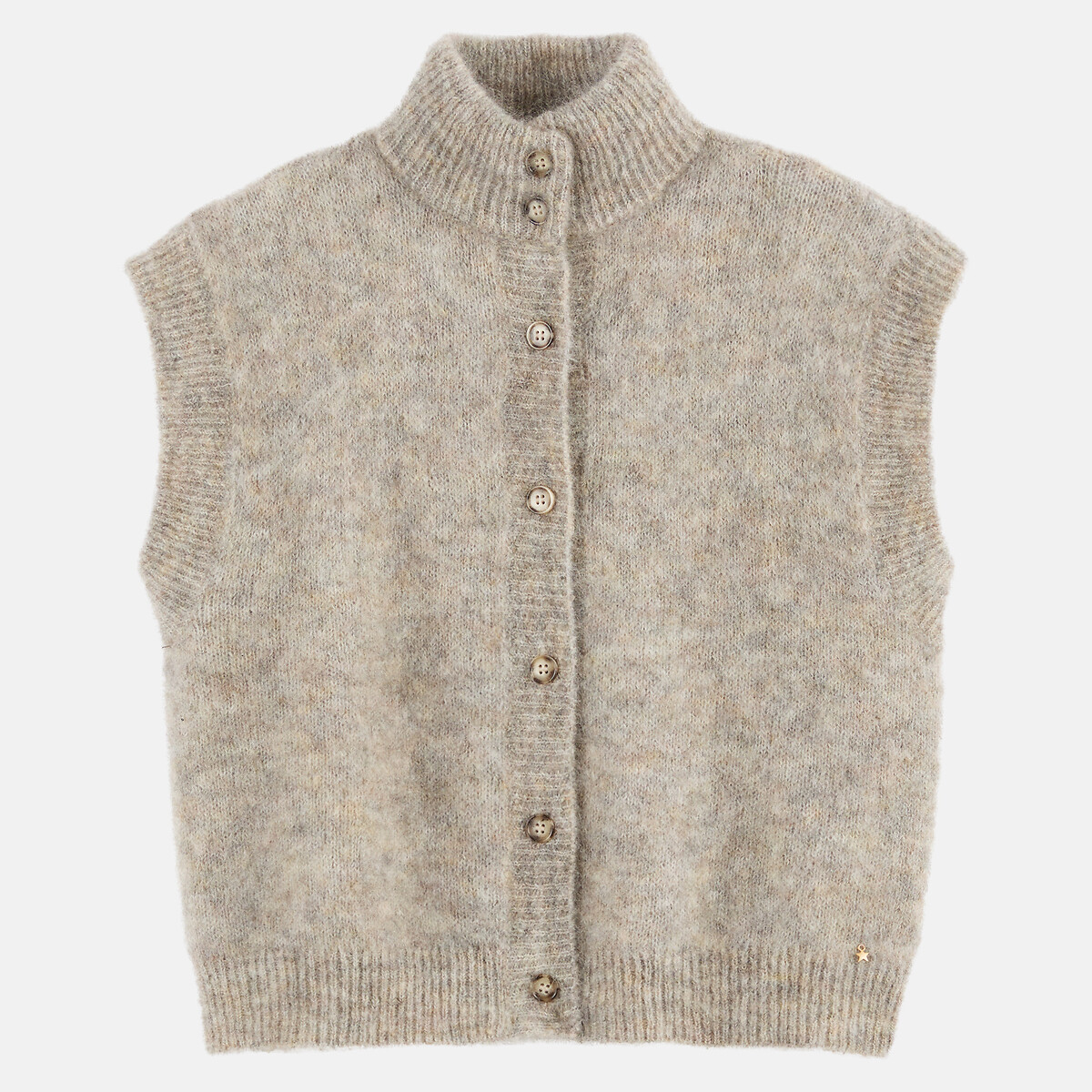 Gilet sans manches, col montant, ALIBOU, DES PETITS HAUTS