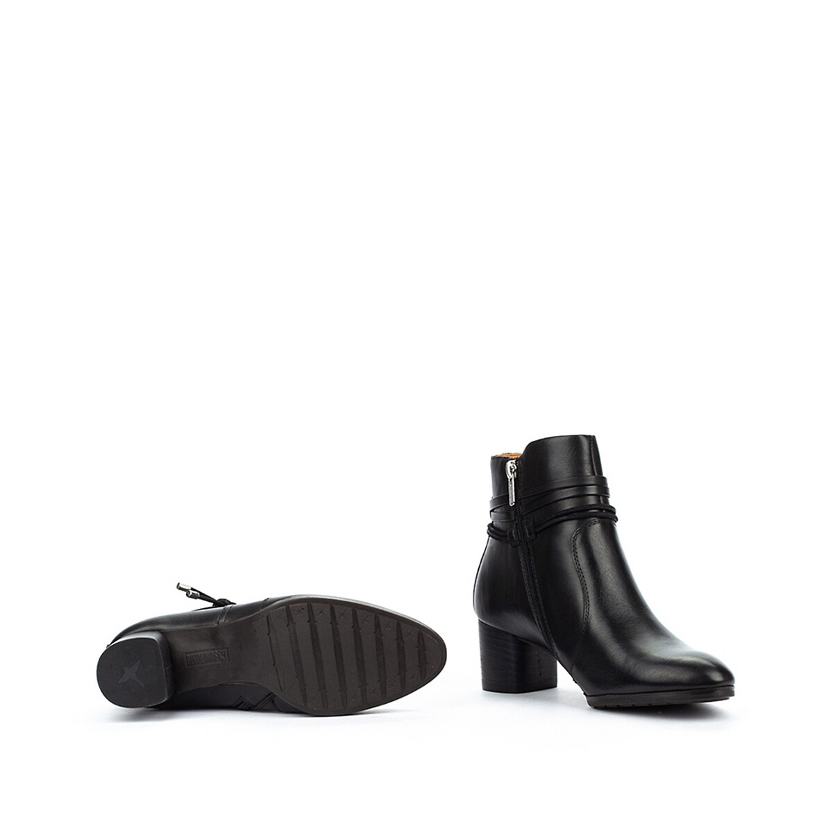black leather ankle boots size 4