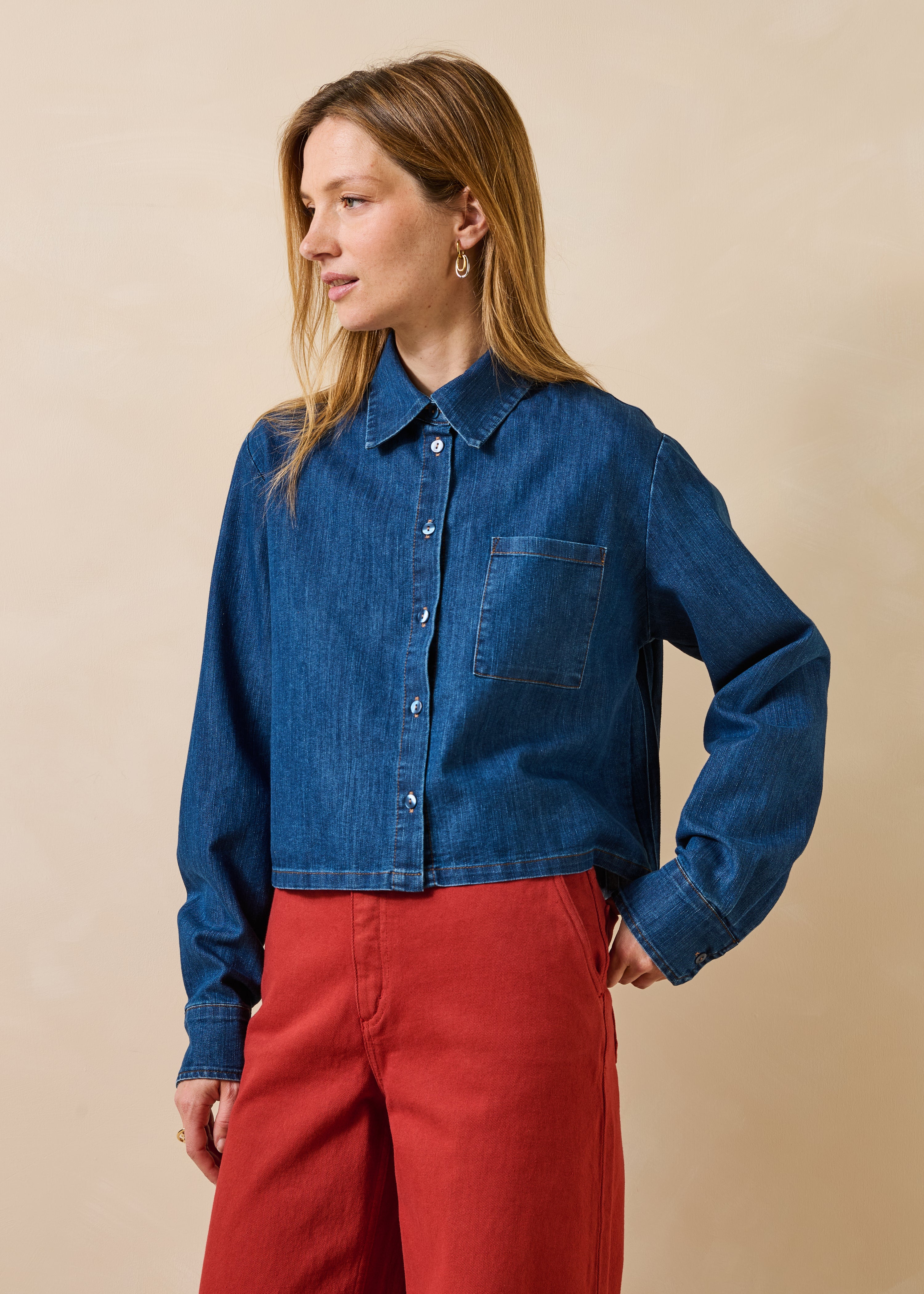 Chemise ample plissé au dos, LA FEE MARABOUTEE
