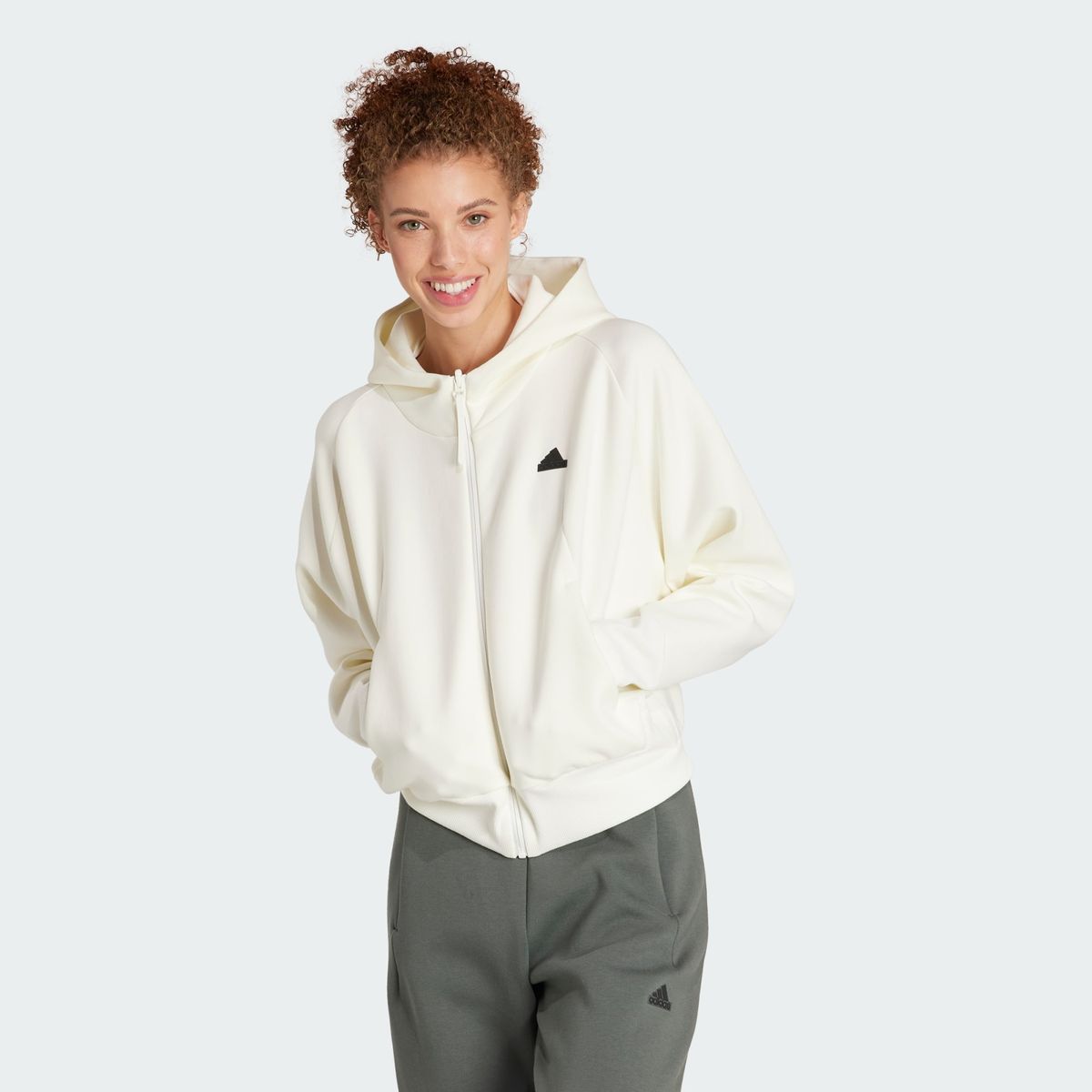 Veste adidas blanche discount femme