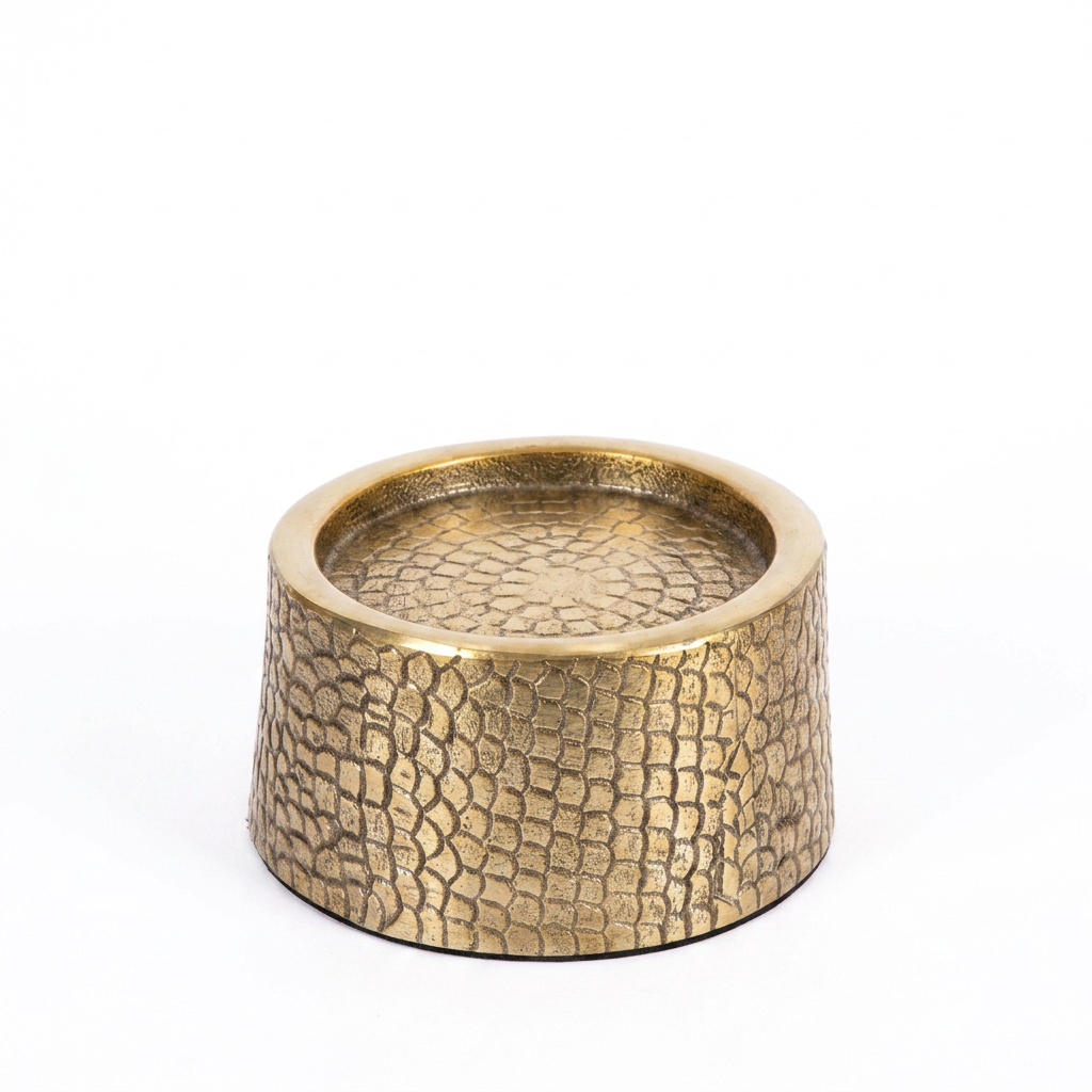 Bougeoir en aluminium CROCO, BAZAR BIZAR