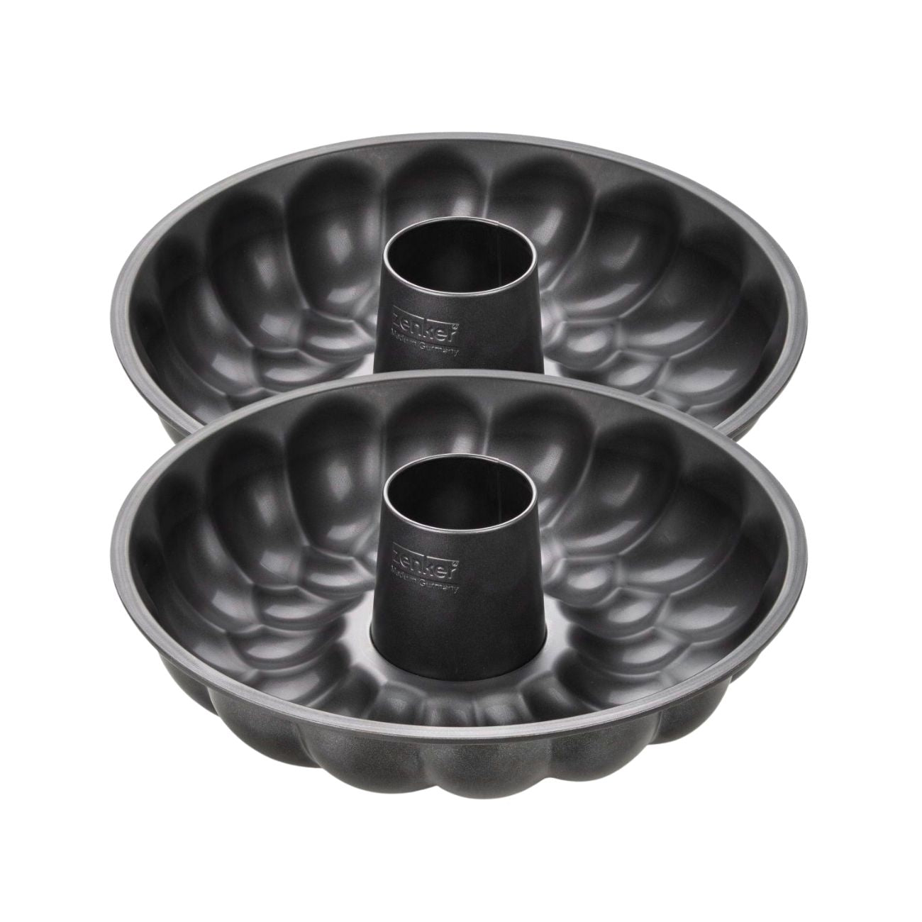 Lot de 2 moules à gâteaux 32/32 cm Black mettallic Black, ZENKER