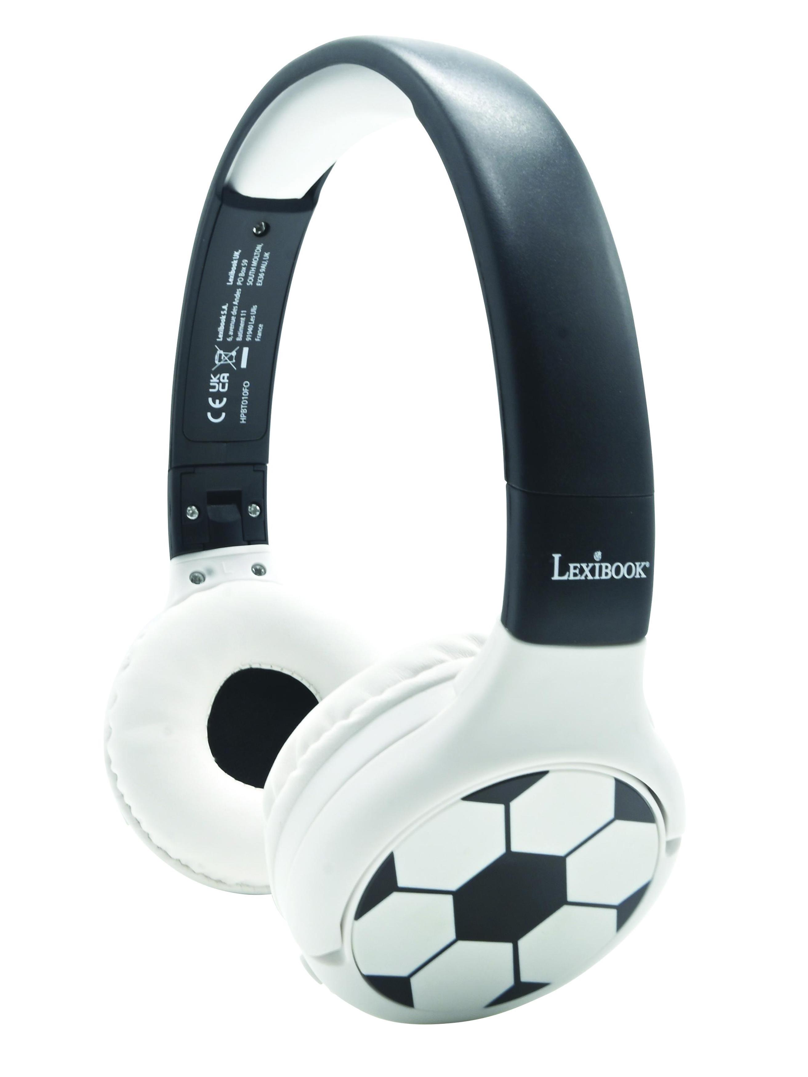 Casque 2 en 1 Bluetooth® et Filaire confortable et pliable Football, LEXIBOOK