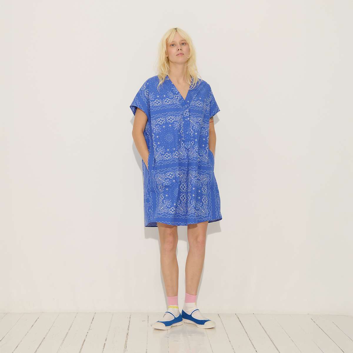 Robe courte en coton imprimé bandana PALOMA, BENSIMON