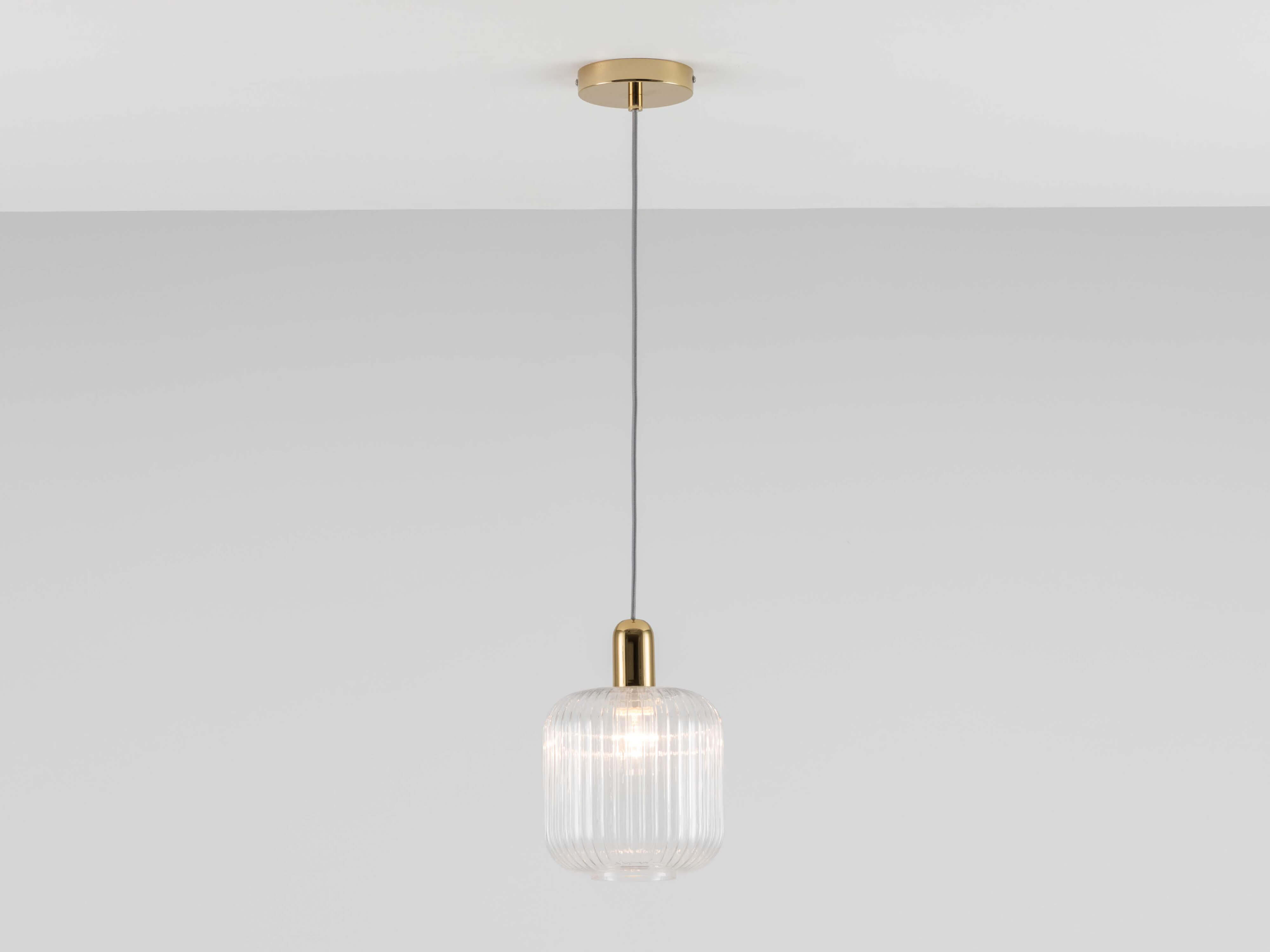 Plafonnier en verre strié, HOUSEOF