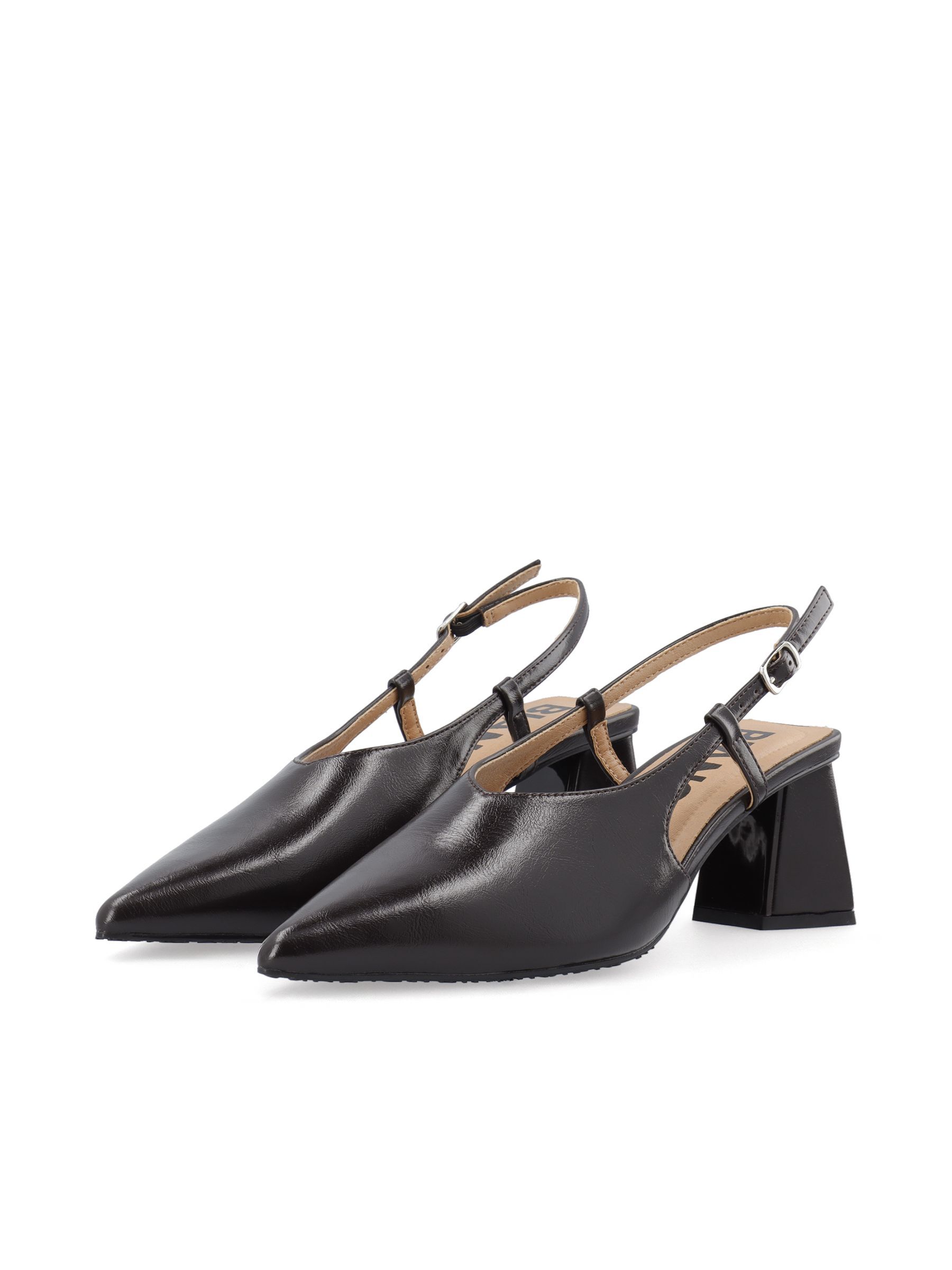 Chaussures À Bride Arrière, BIANCO