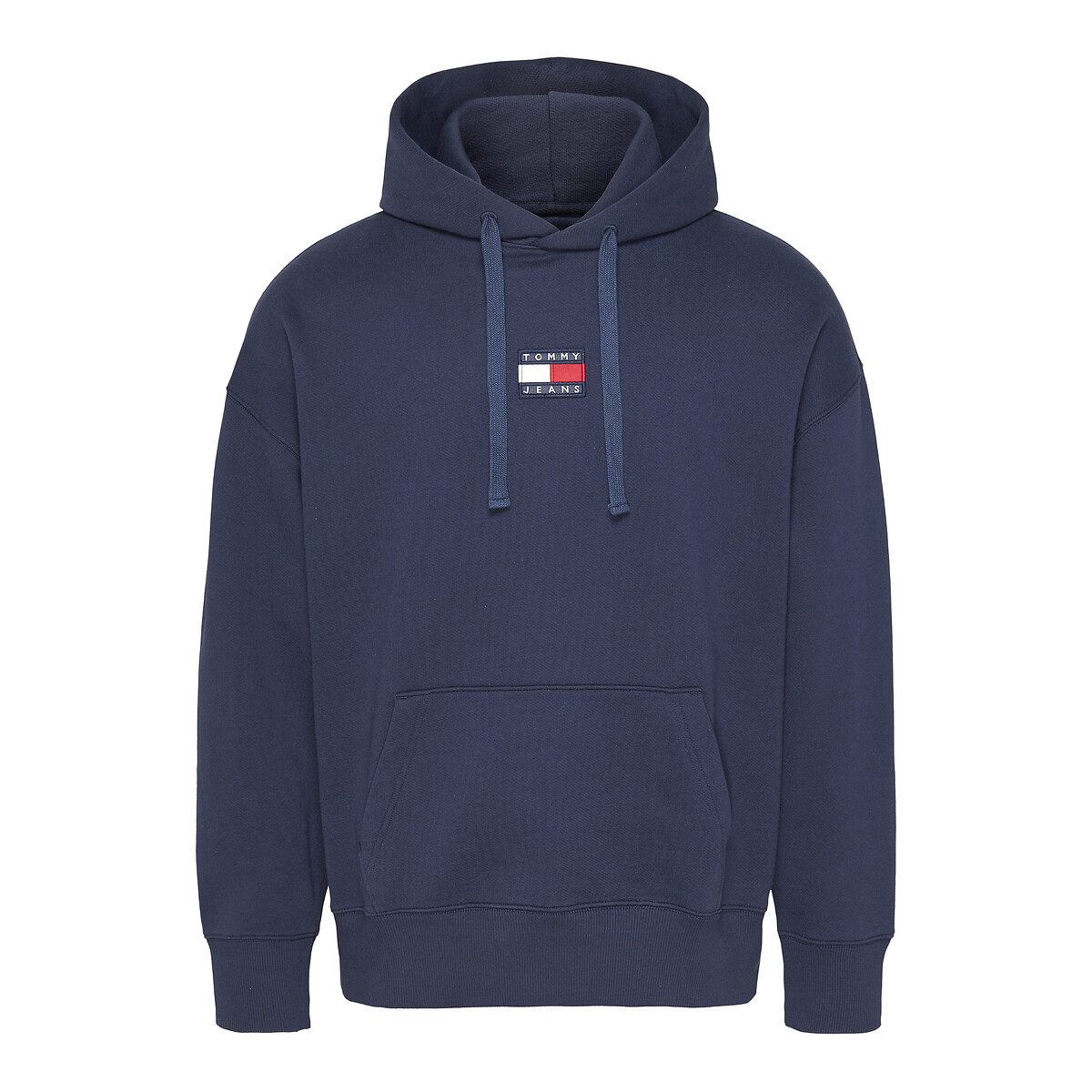 Tommy badge hoodie in organic cotton 