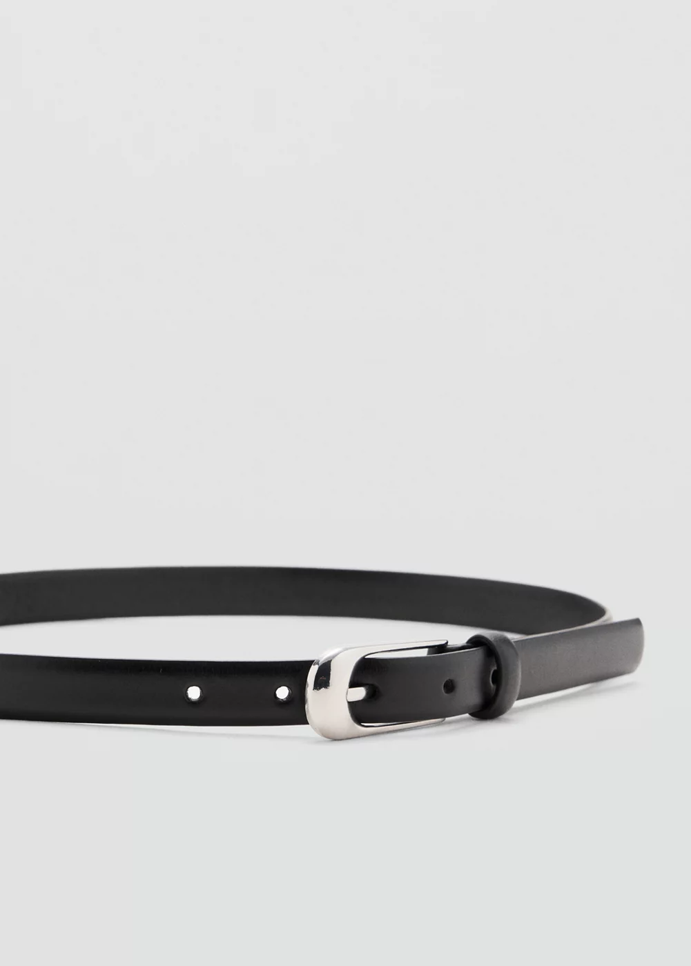 Ceinture cuir boucle, MANGO