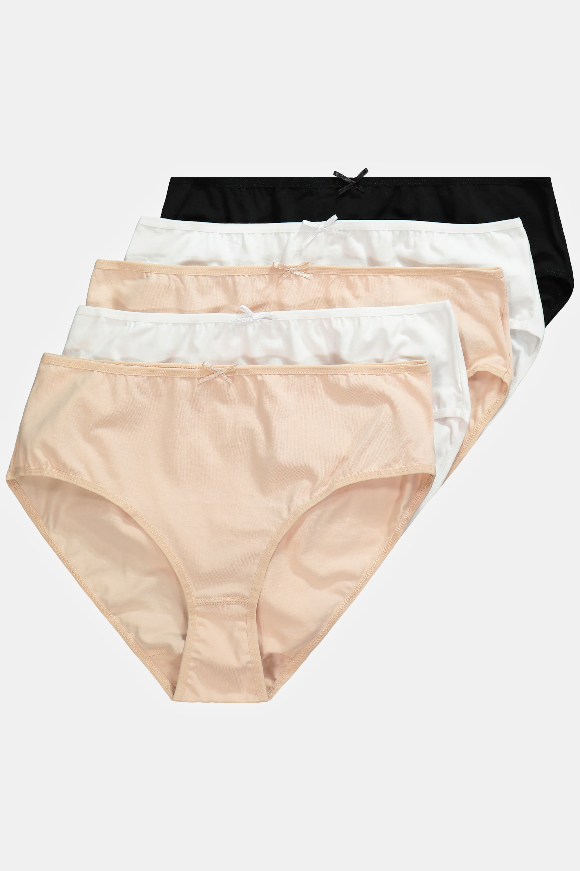 Lot de 5 culottes midi, matière élastique, ULLA POPKEN