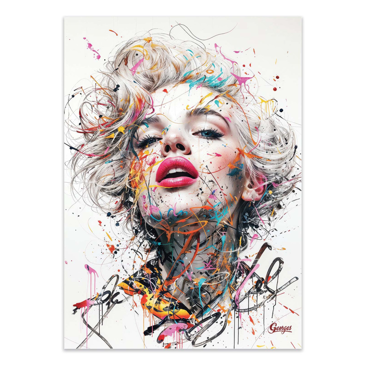 Affiche d'art - Marilyn - Georges, WALL EDITIONS