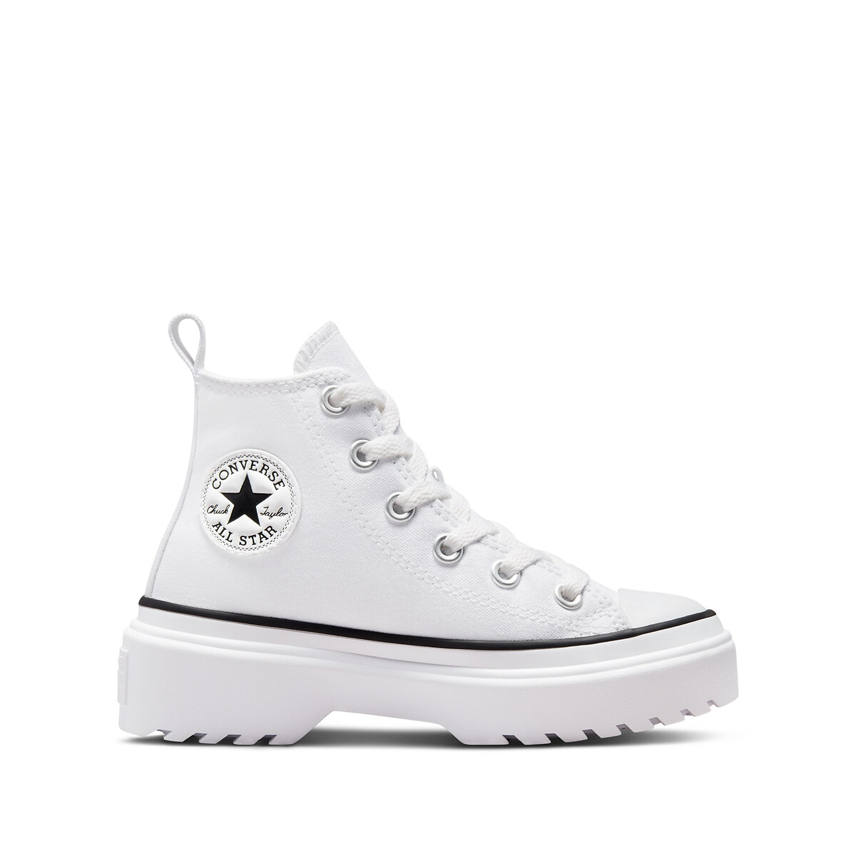 Kids Lugged Lift Hi Foundational Canvas High Top Trainers