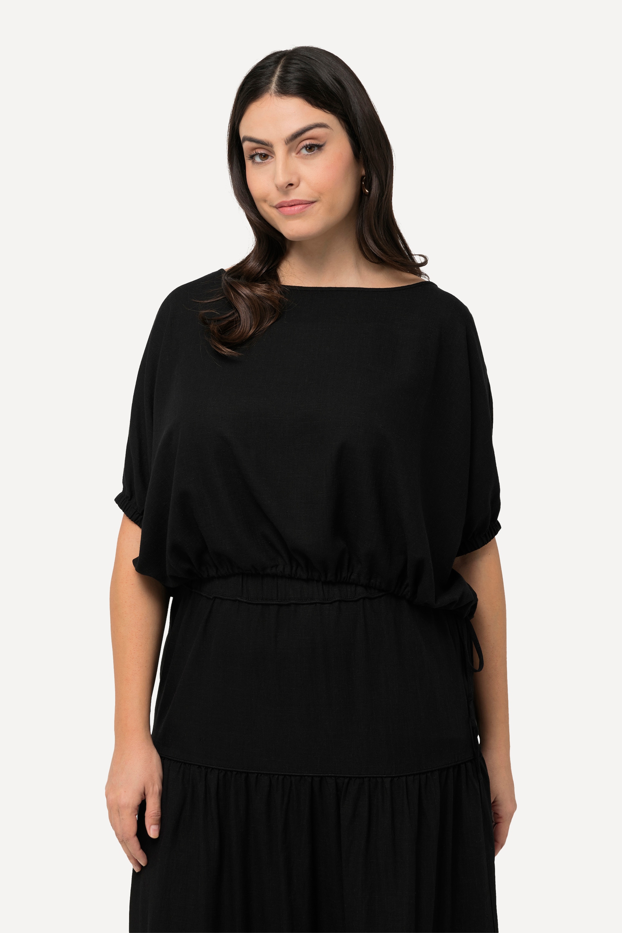 Blouse oversize en lin mélangé, ULLA POPKEN