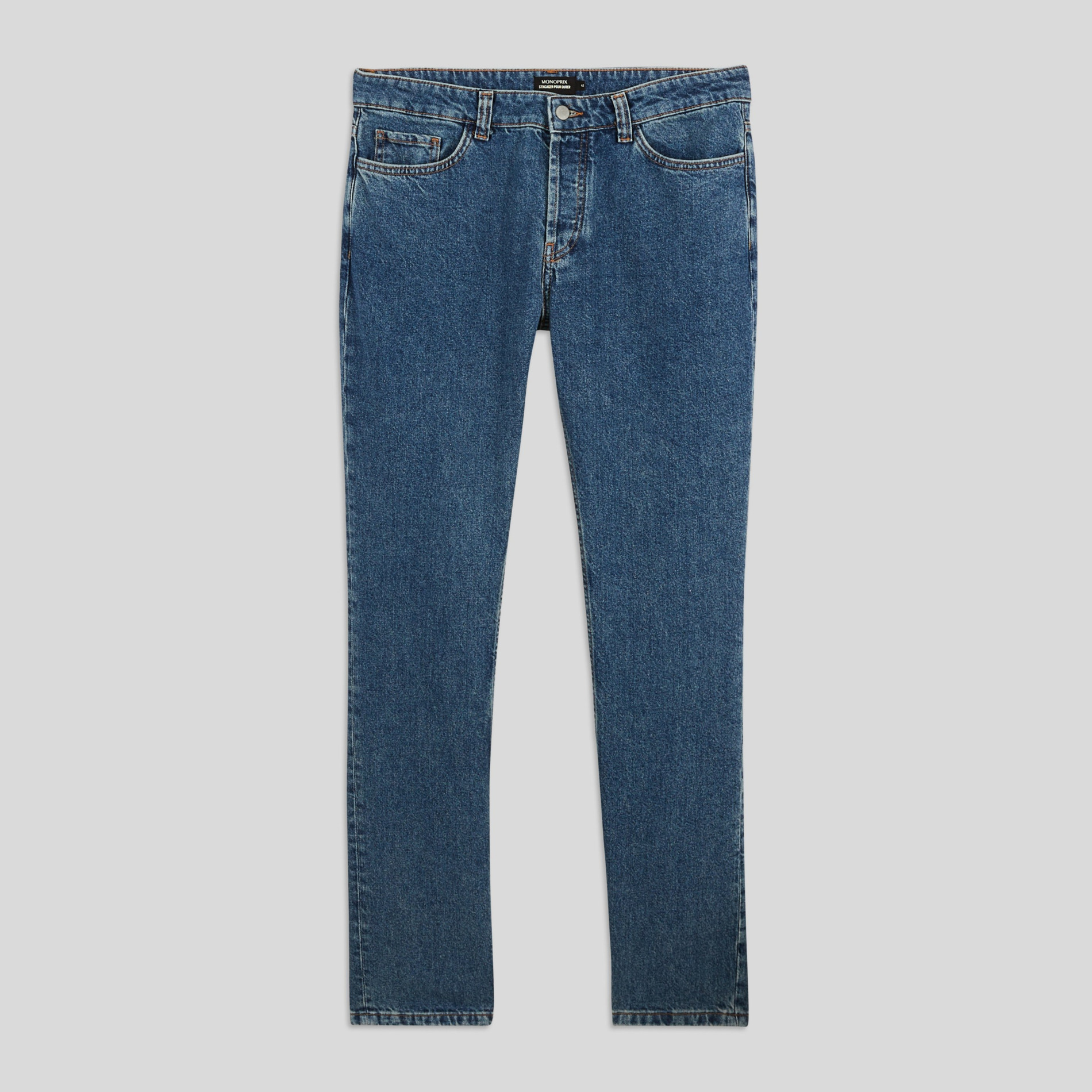 Jean straight, certifié Oekotex, MONOPRIX