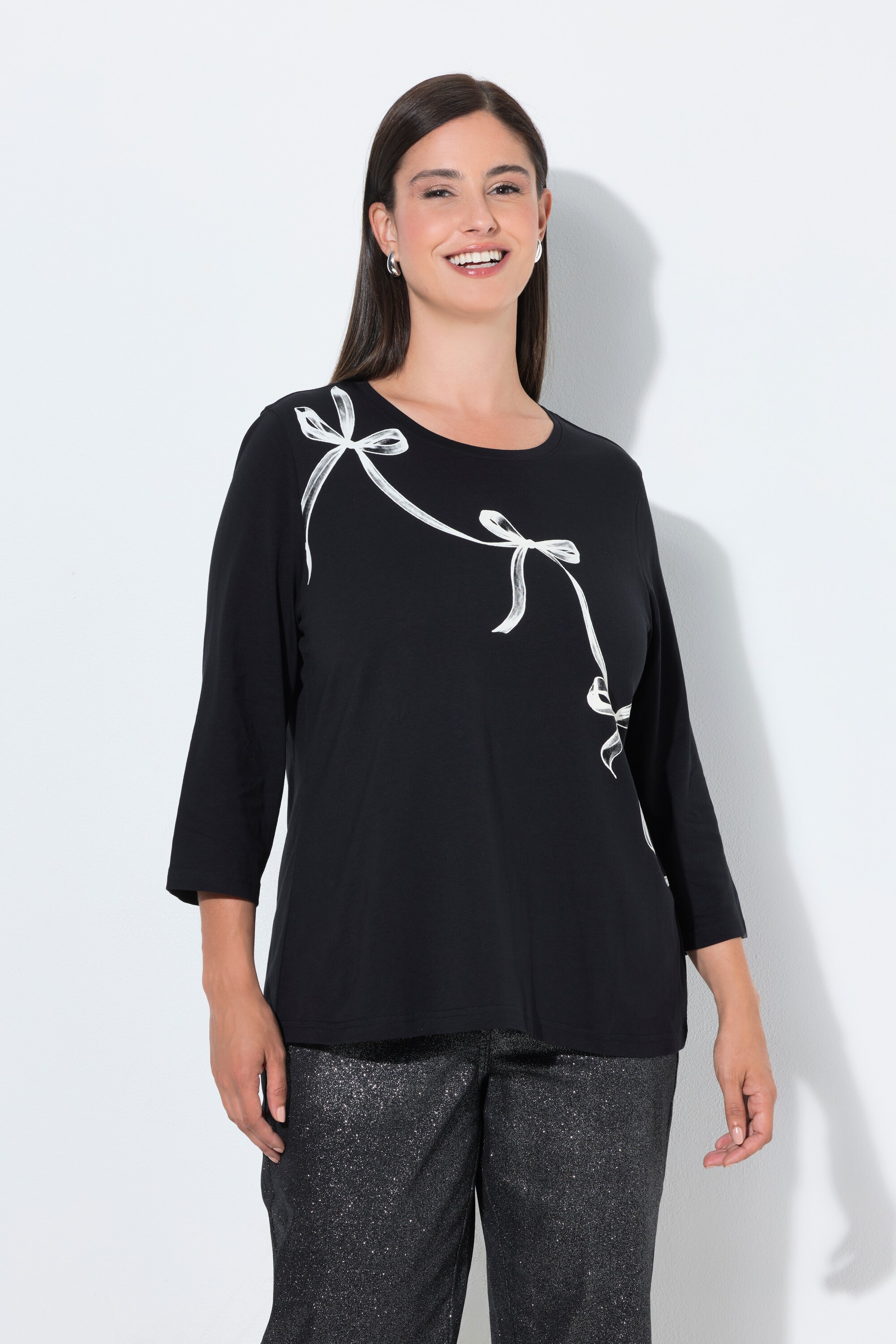 T-shirt avec nœuds, ULLA POPKEN