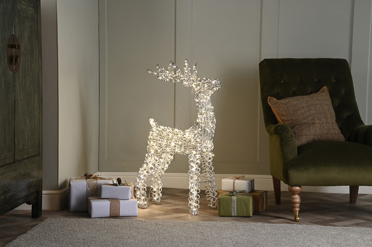80cm Spiral Twirl Reindeer Decorative Light, SO'HOME