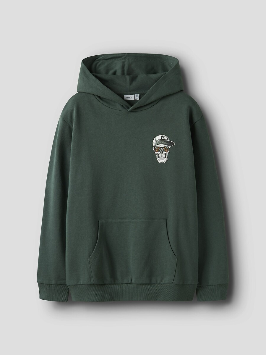 Sweat à capuche avec tête de mort