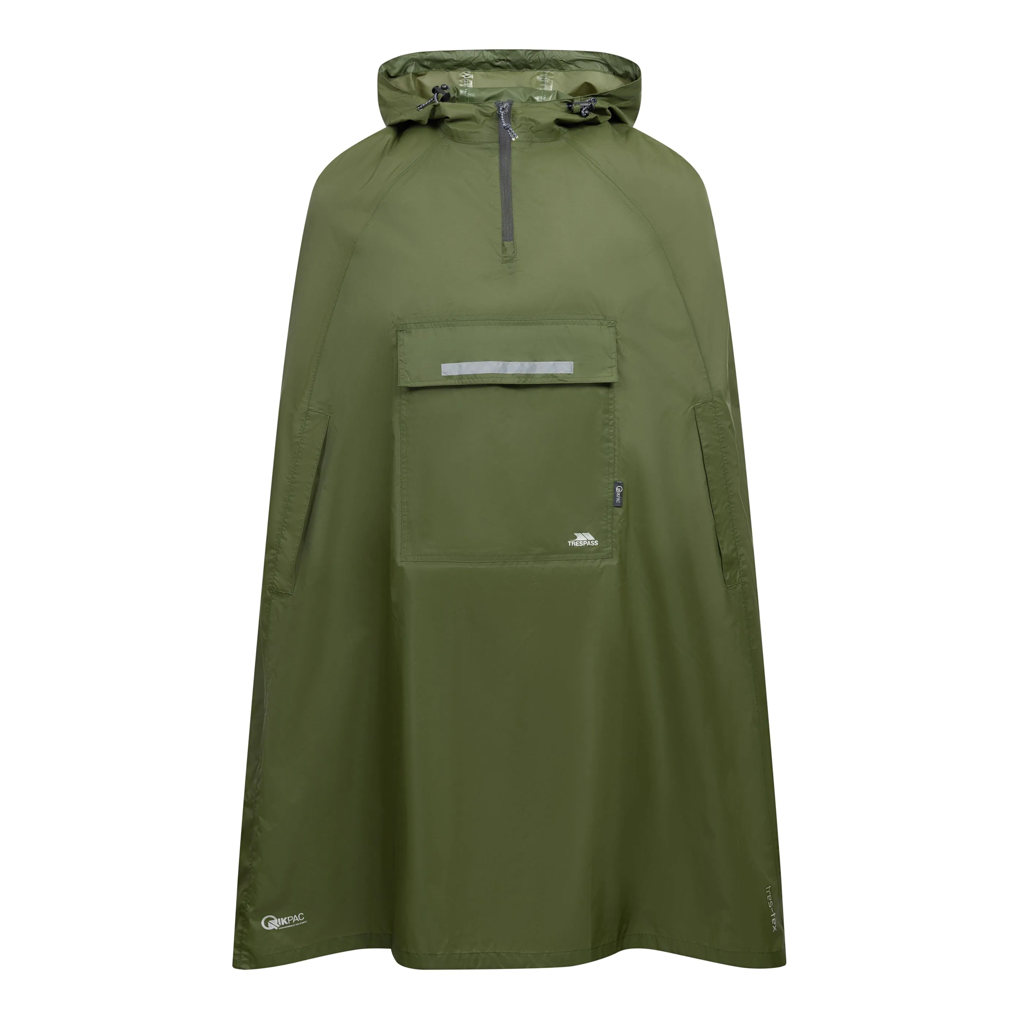 Poncho imperméable pliable à capuche QIKPAC, TRESPASS