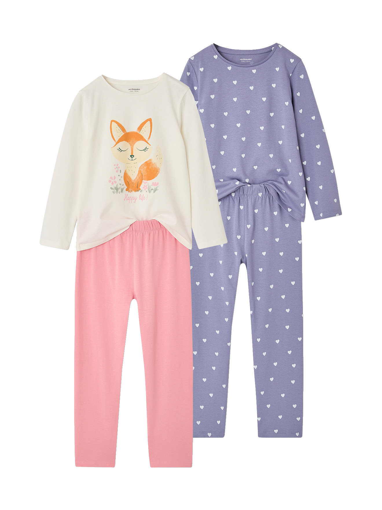 Lot 2 pyjamas, VERTBAUDET