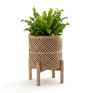 Porta-vaso su supporto in bambù H45 cm Bambu LA REDOUTE INTERIEURS image