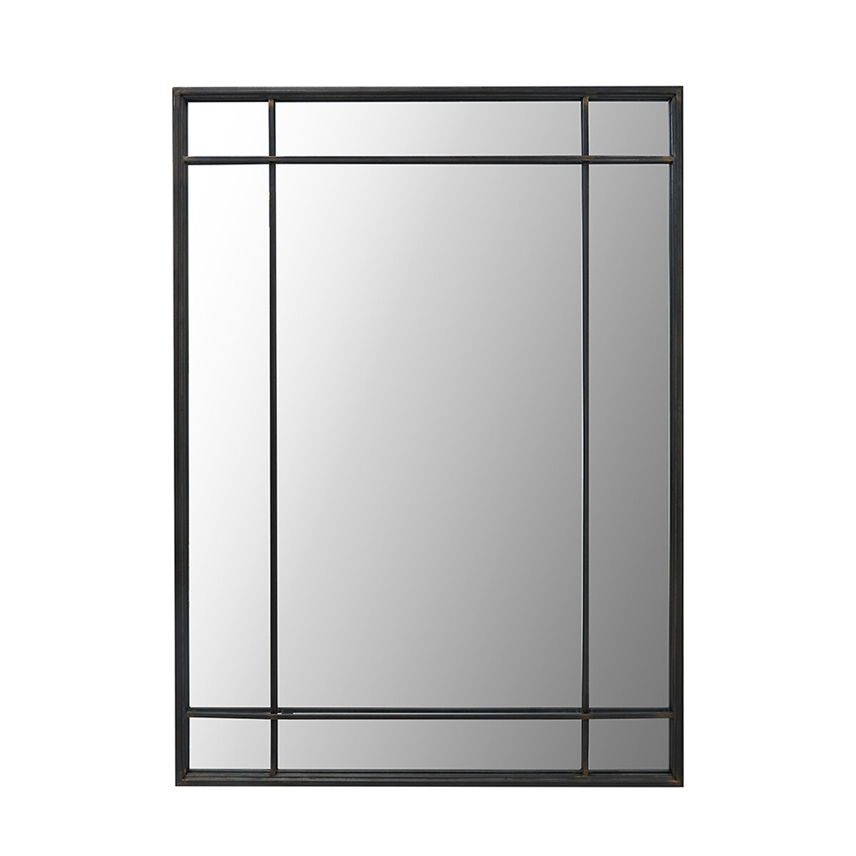 110cm Antique Bronze Metal Rectangular Wall Mirror, ÉDITÉ