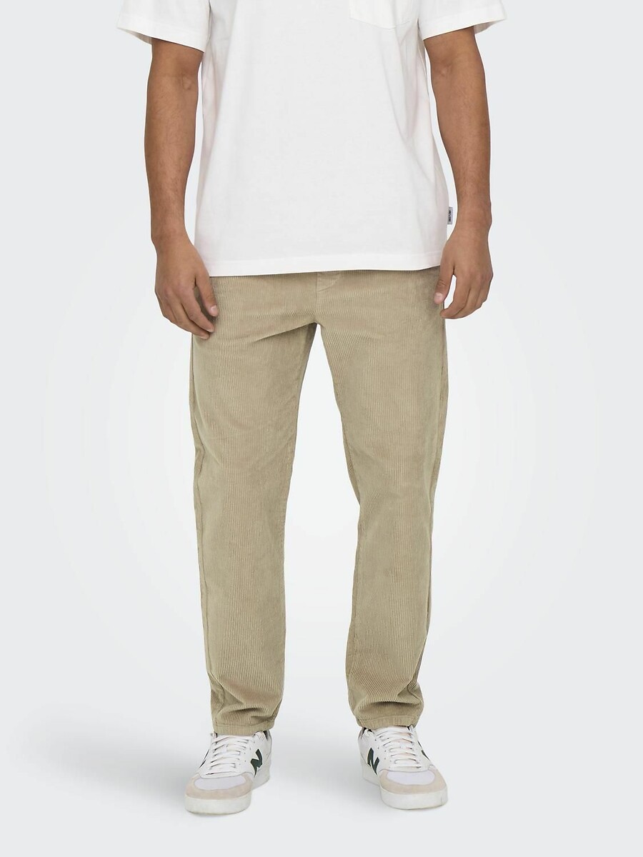 Pantalon en velours à cordon de serrage, ONLY & SONS