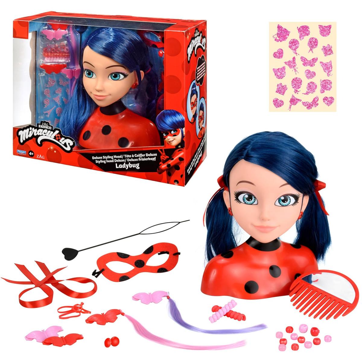 Tete a coiffer Miraculous Ladybug, BANDAI