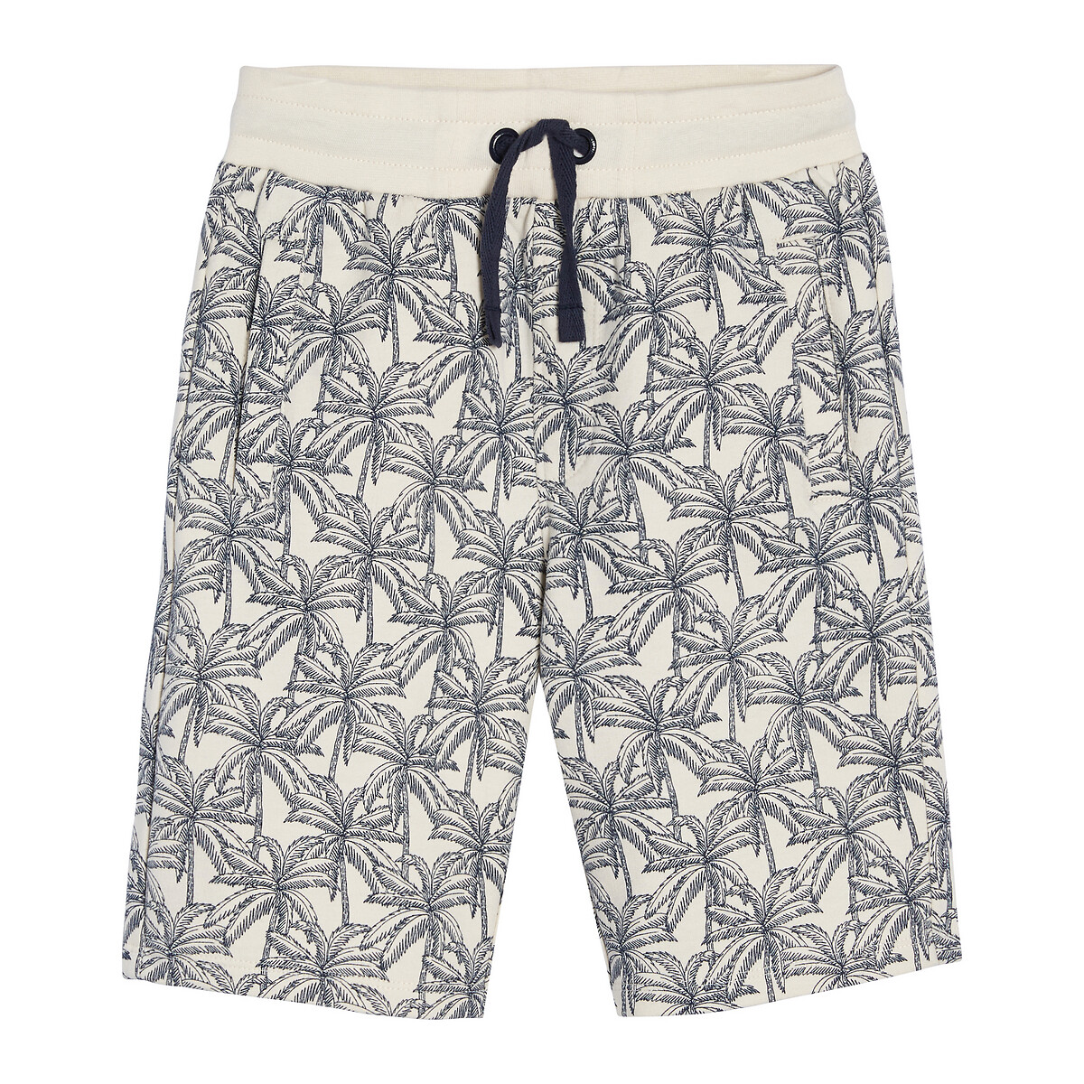 Cotton Bermuda Shorts with Palm Trees 3-12 years