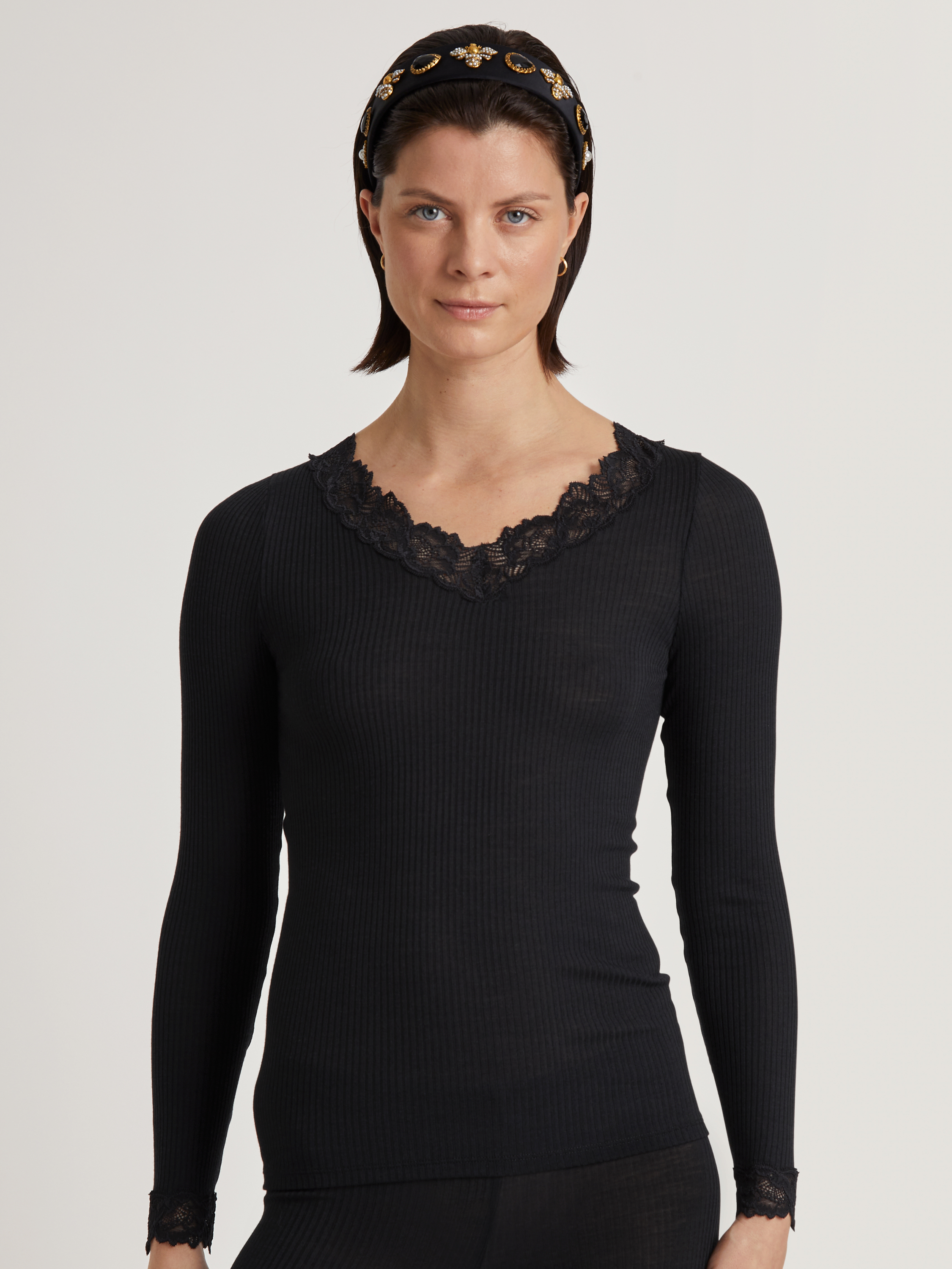 T-shirt à manches longues manches longues Laine SILKY WOOL JOY, CALIDA