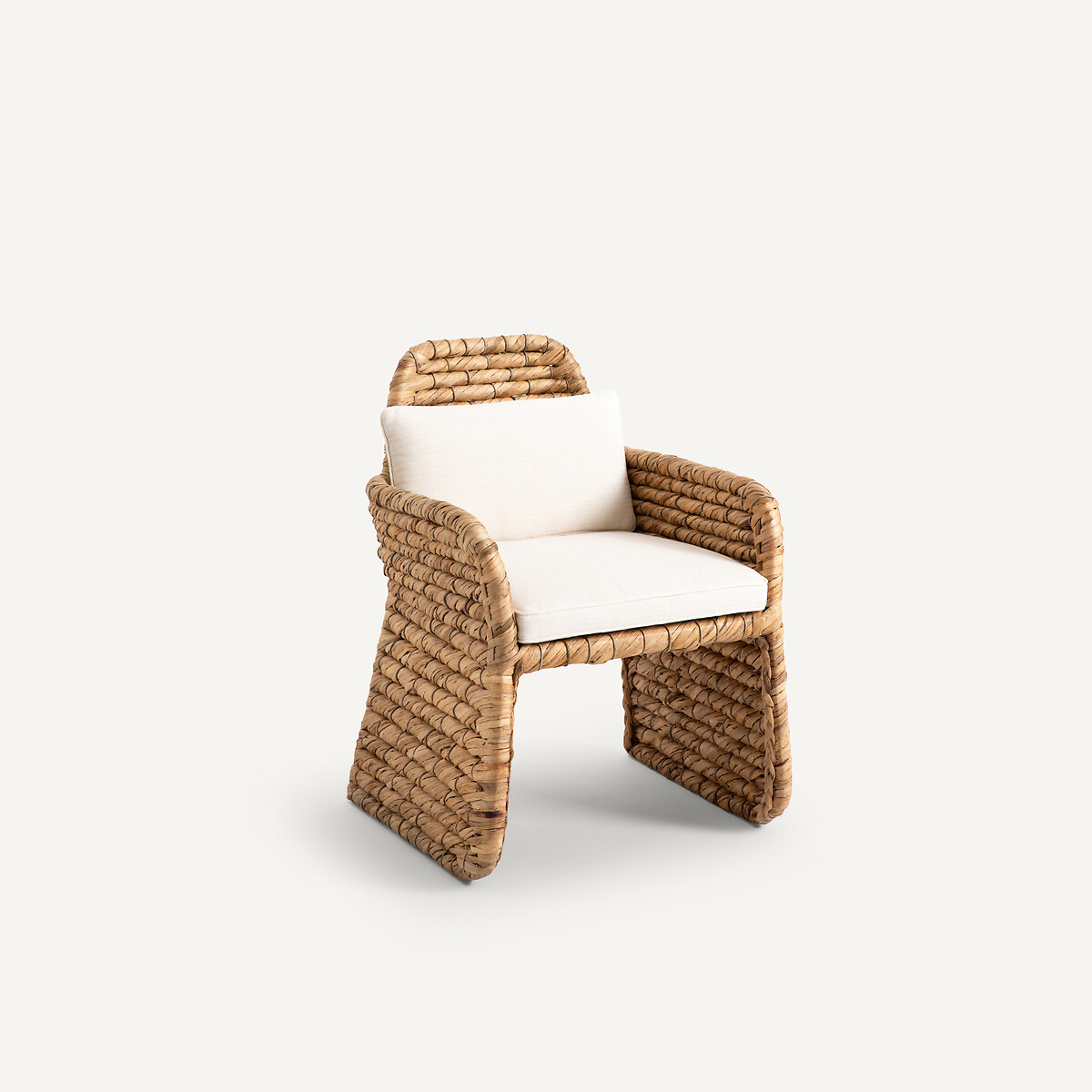 Fauteuil de table jacinthe d’eau tressée, Galbo