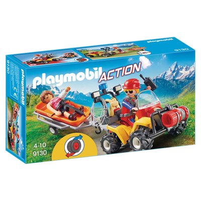 Playmobil 9130 secouriste des montagnes avec quad PLAYMOBIL