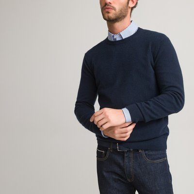 Pull col rond en cachemire, made in Europe LA REDOUTE COLLECTIONS