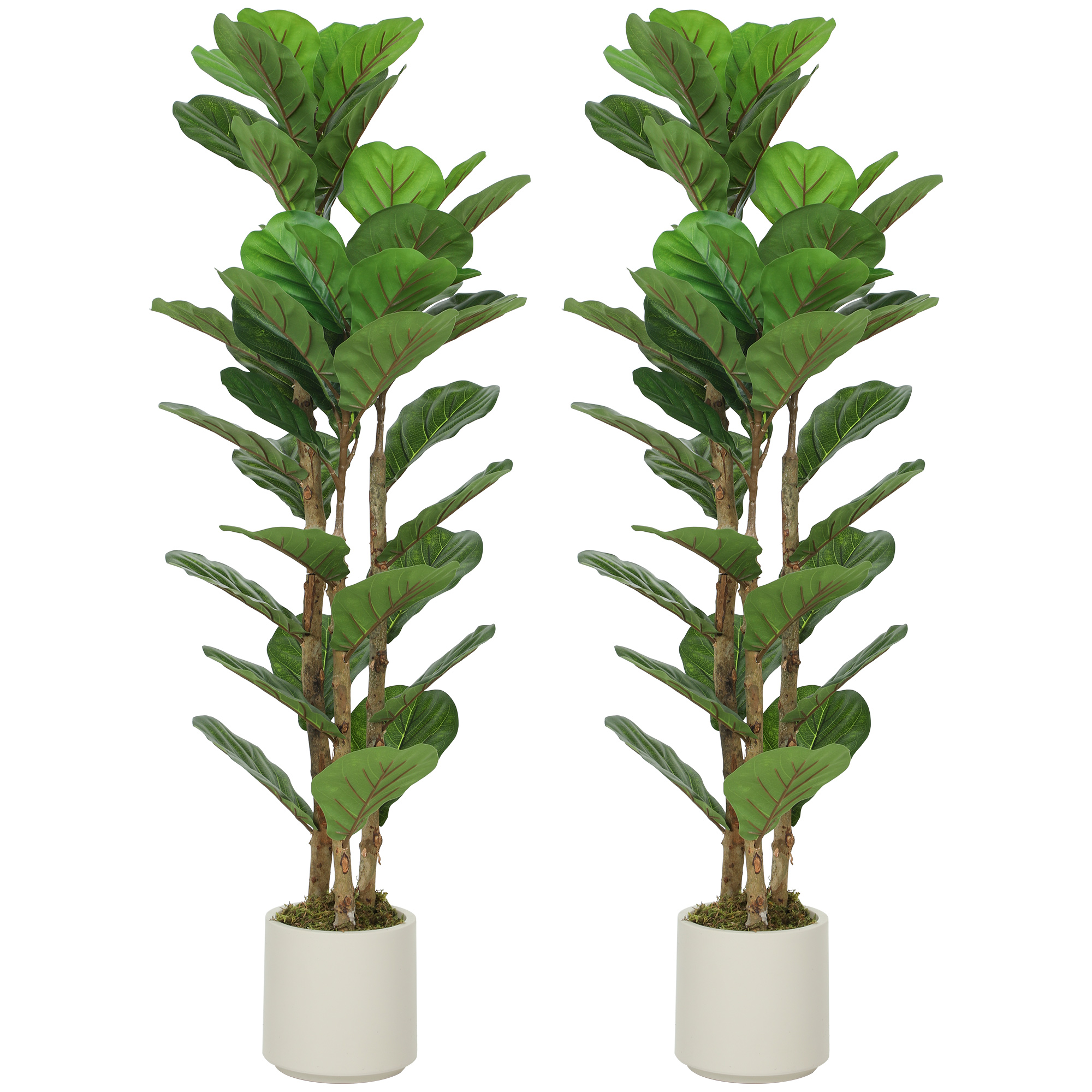 Plantes artificielles PEVA Vert, HOMCOM