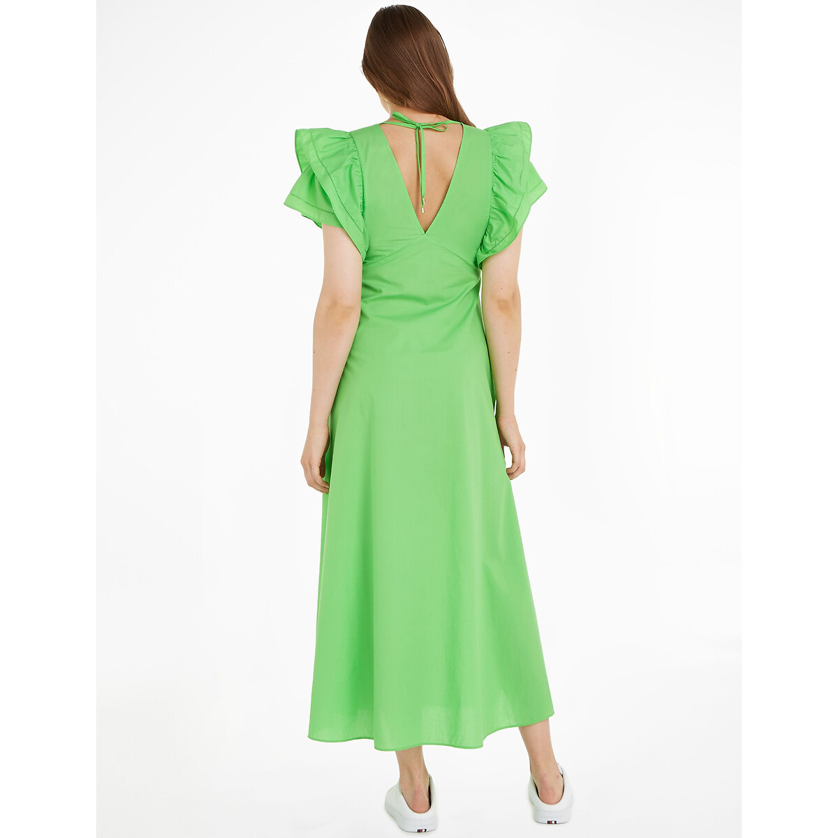 Robe longue manches courtes vert Tommy Hilfiger La Redoute